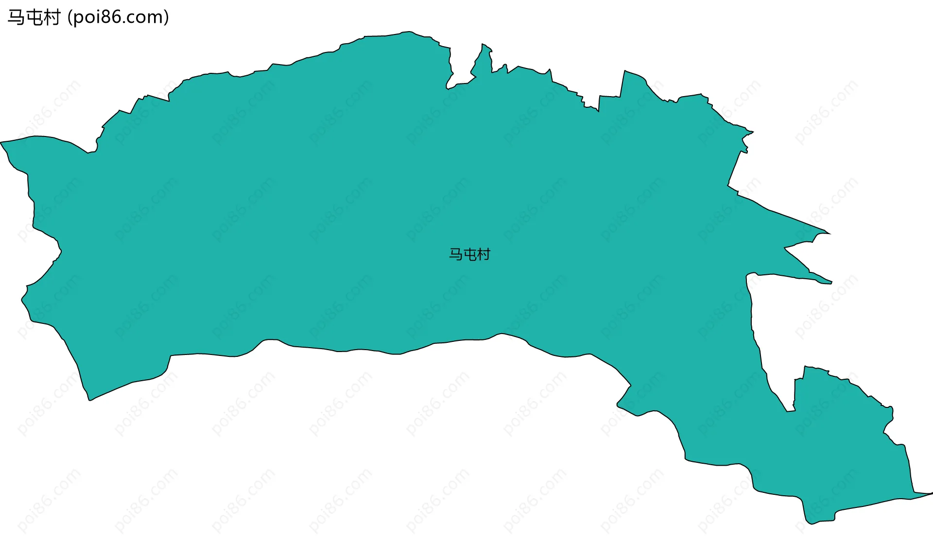 马屯村边界地图