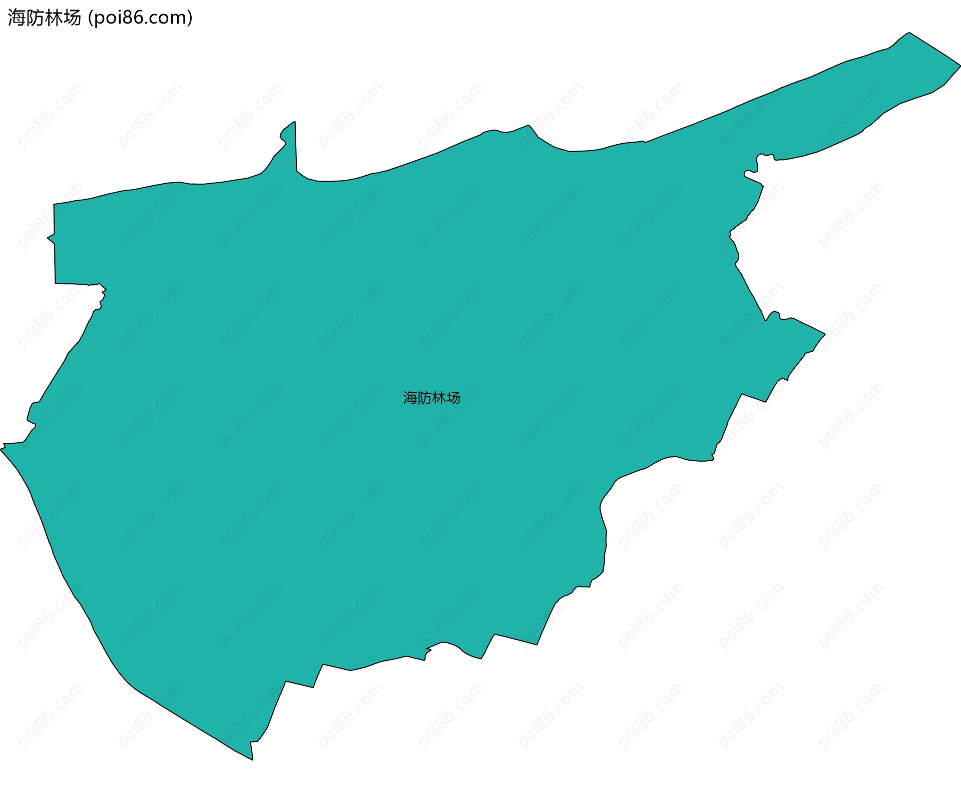 海防林场边界地图