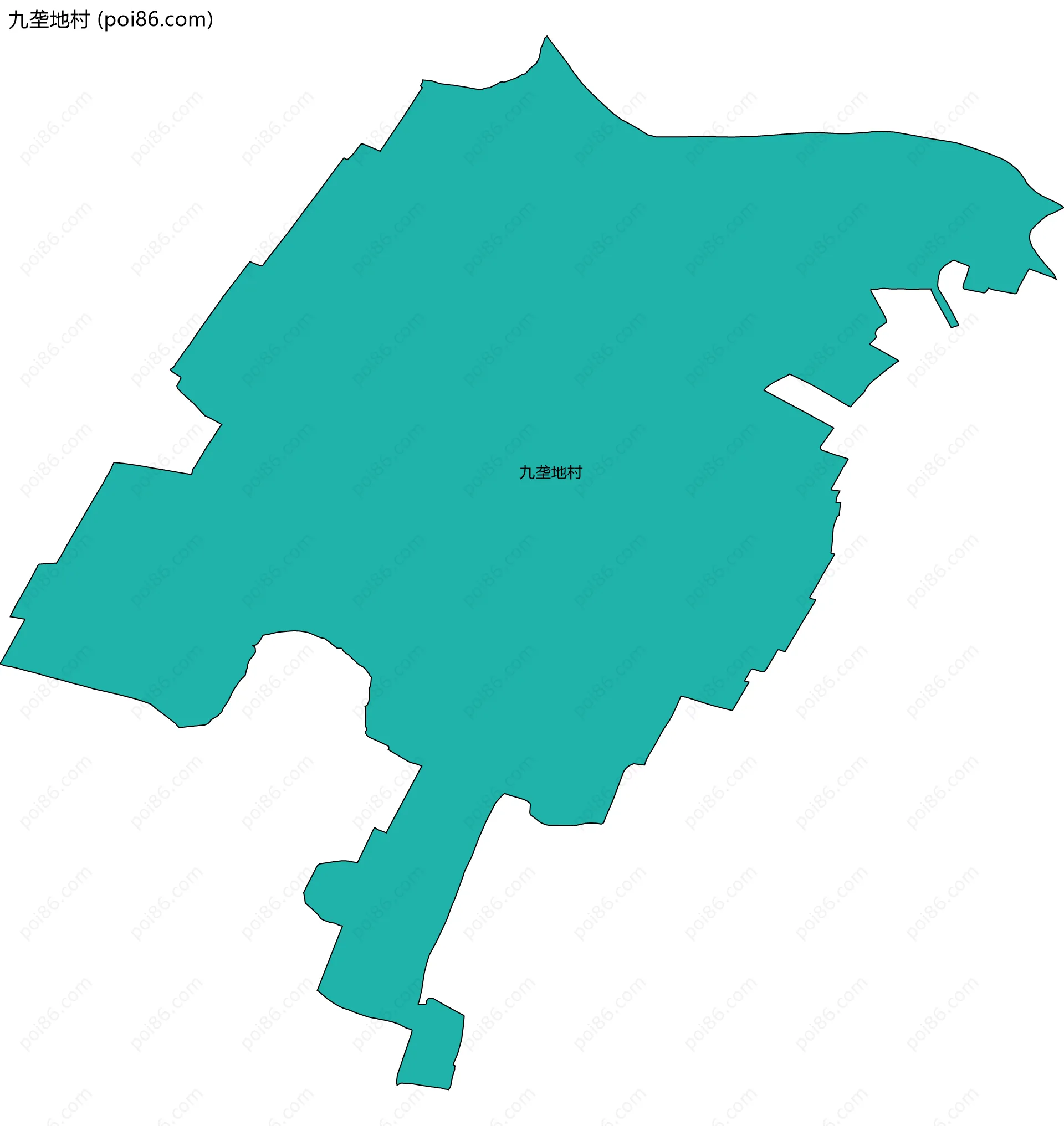 九垄地村边界地图