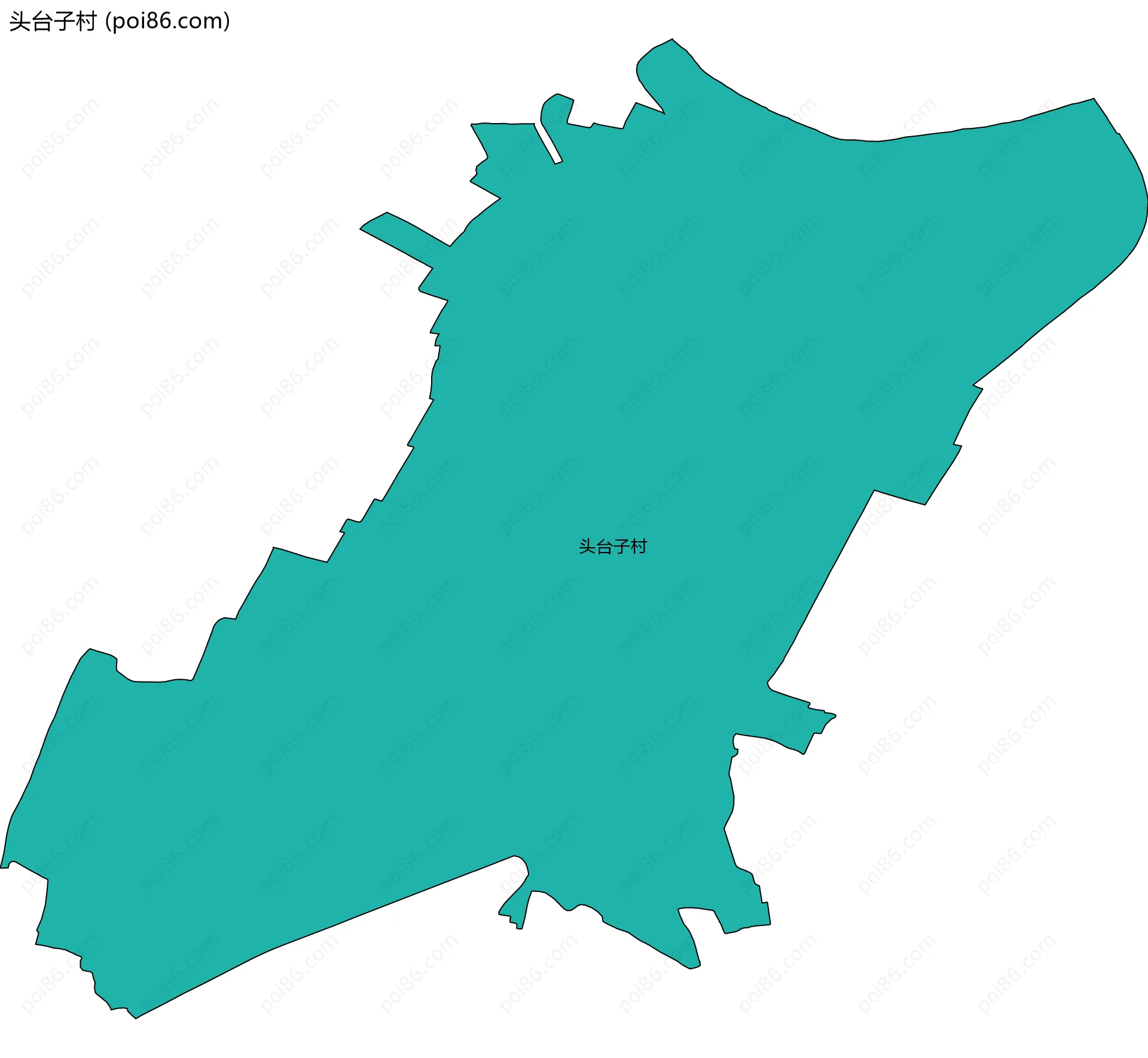 头台子村边界地图