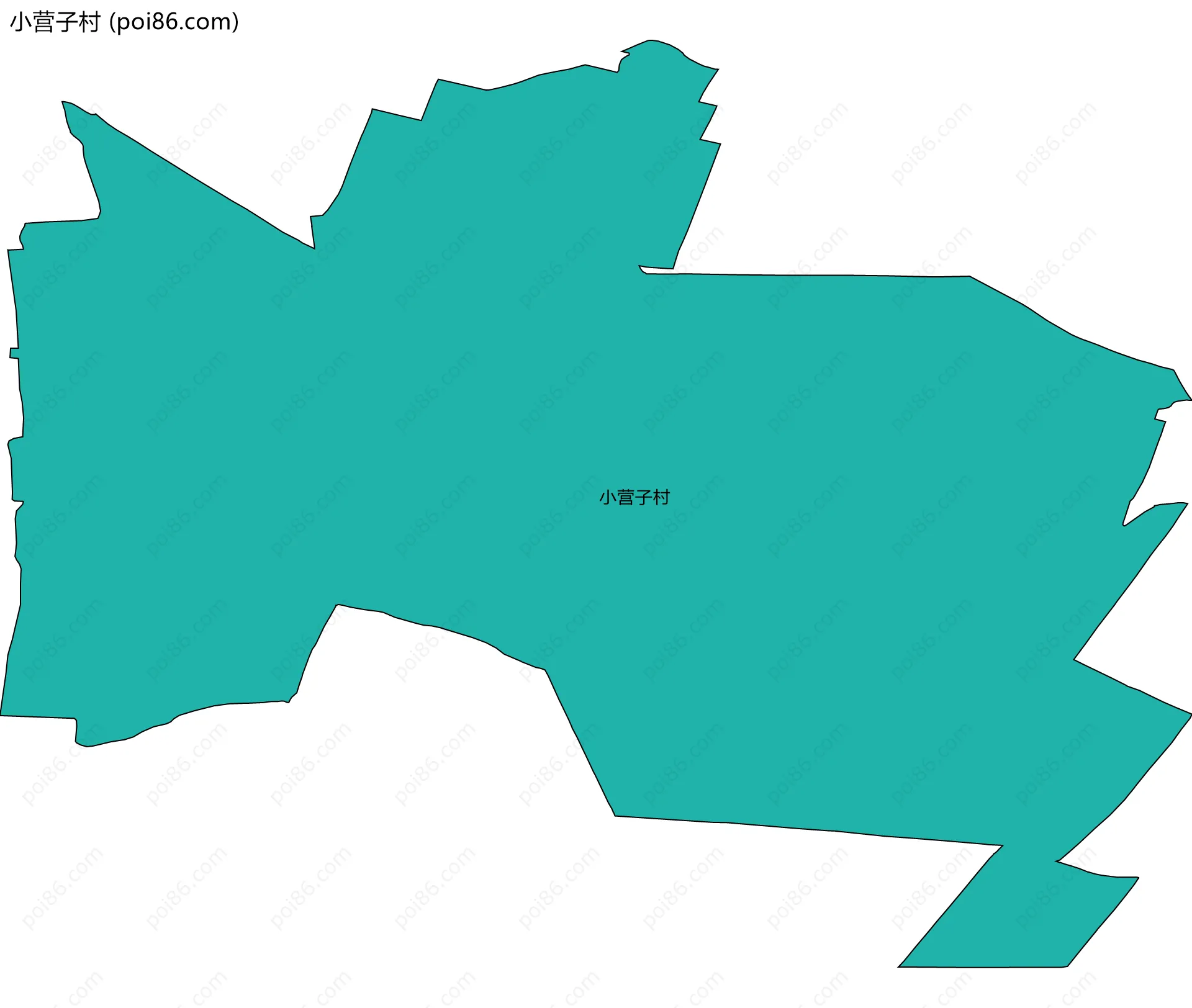 小营子村边界地图