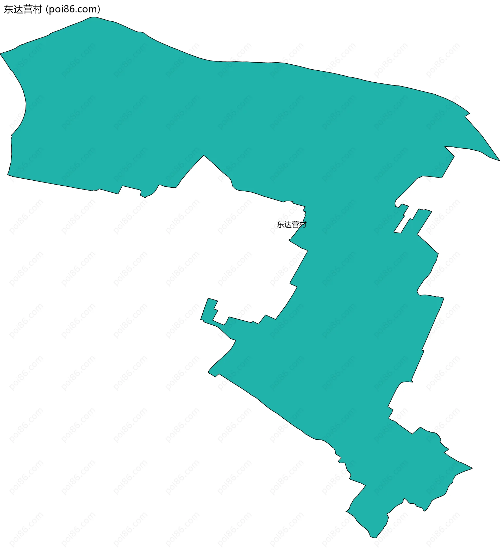东达营村边界地图