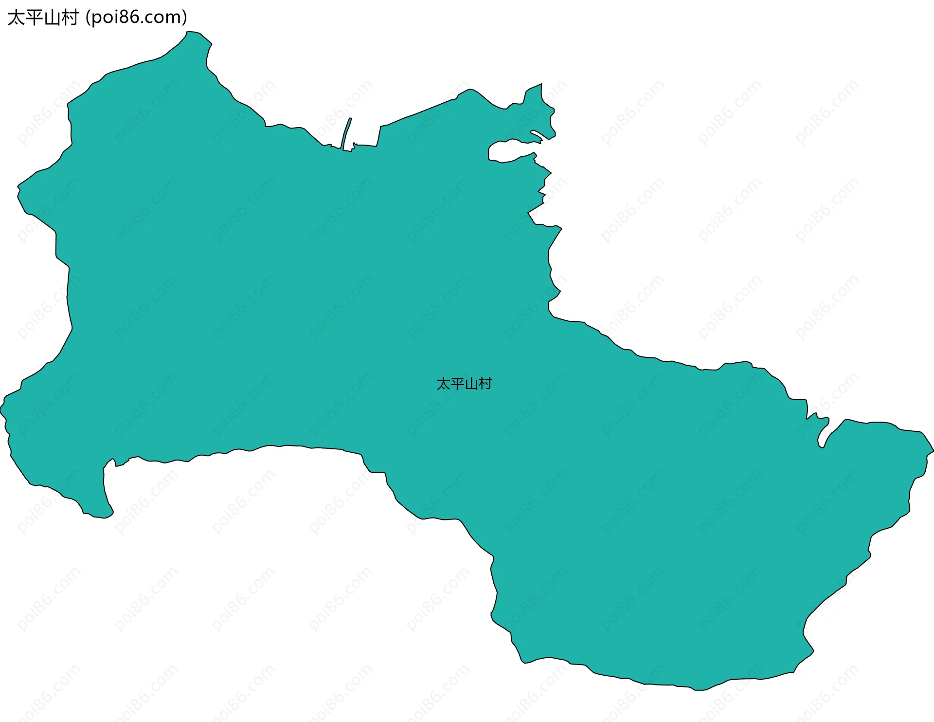 太平山村边界地图