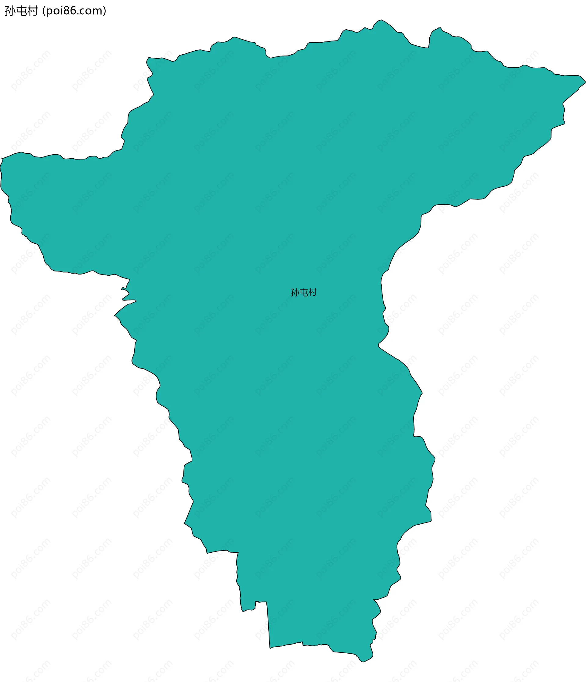 孙屯村边界地图