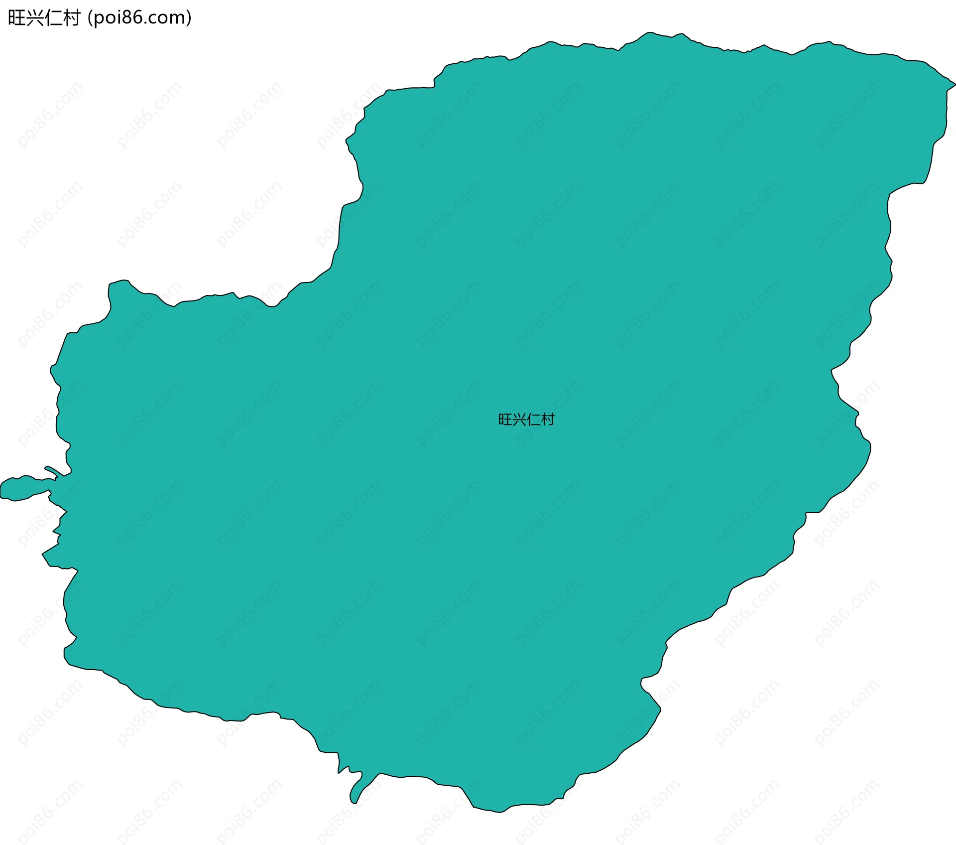 旺兴仁村边界地图