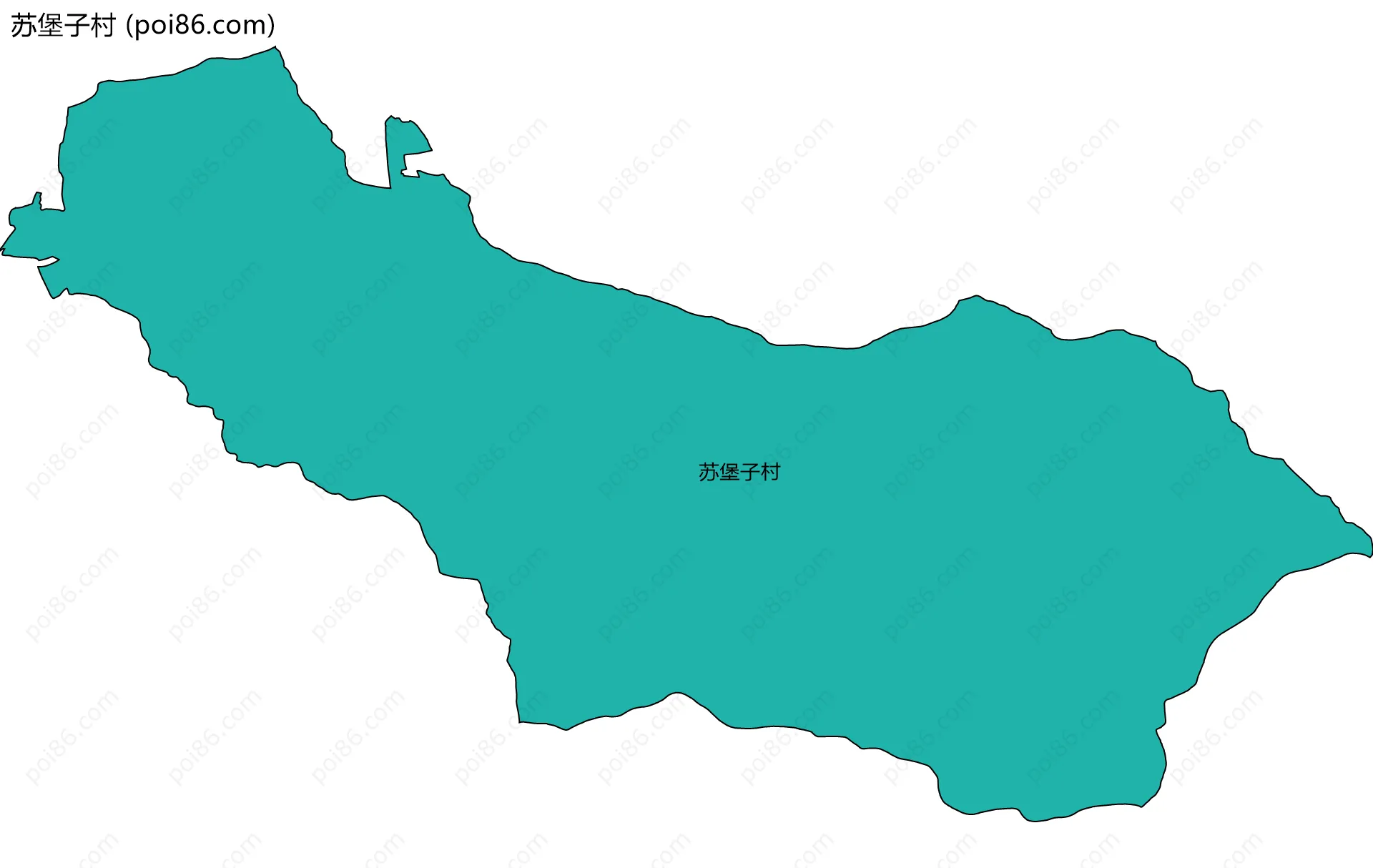 苏堡子村边界地图