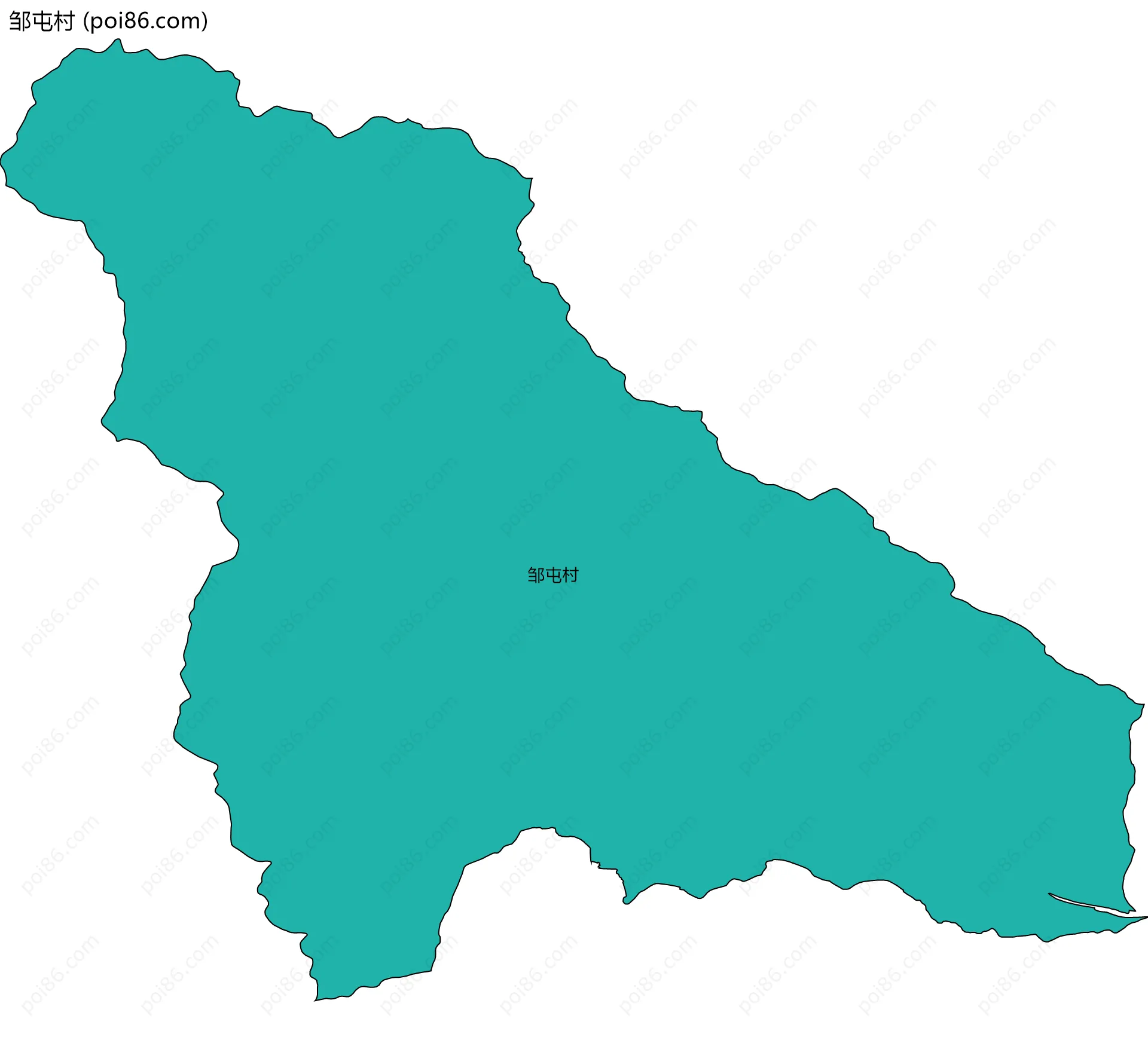 邹屯村边界地图