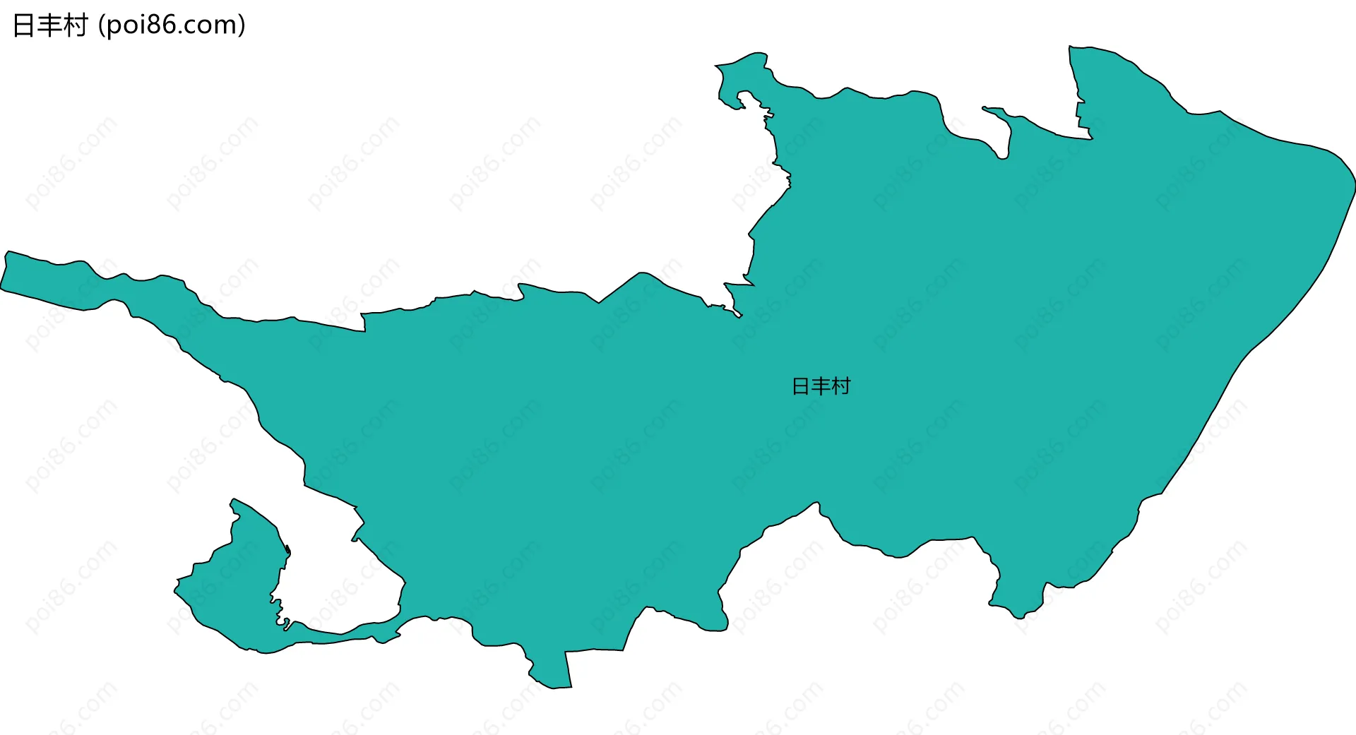 日丰村边界地图