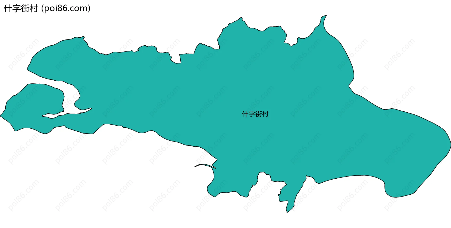 什字街村边界地图