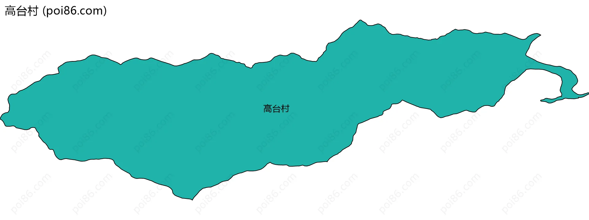 高台村边界地图
