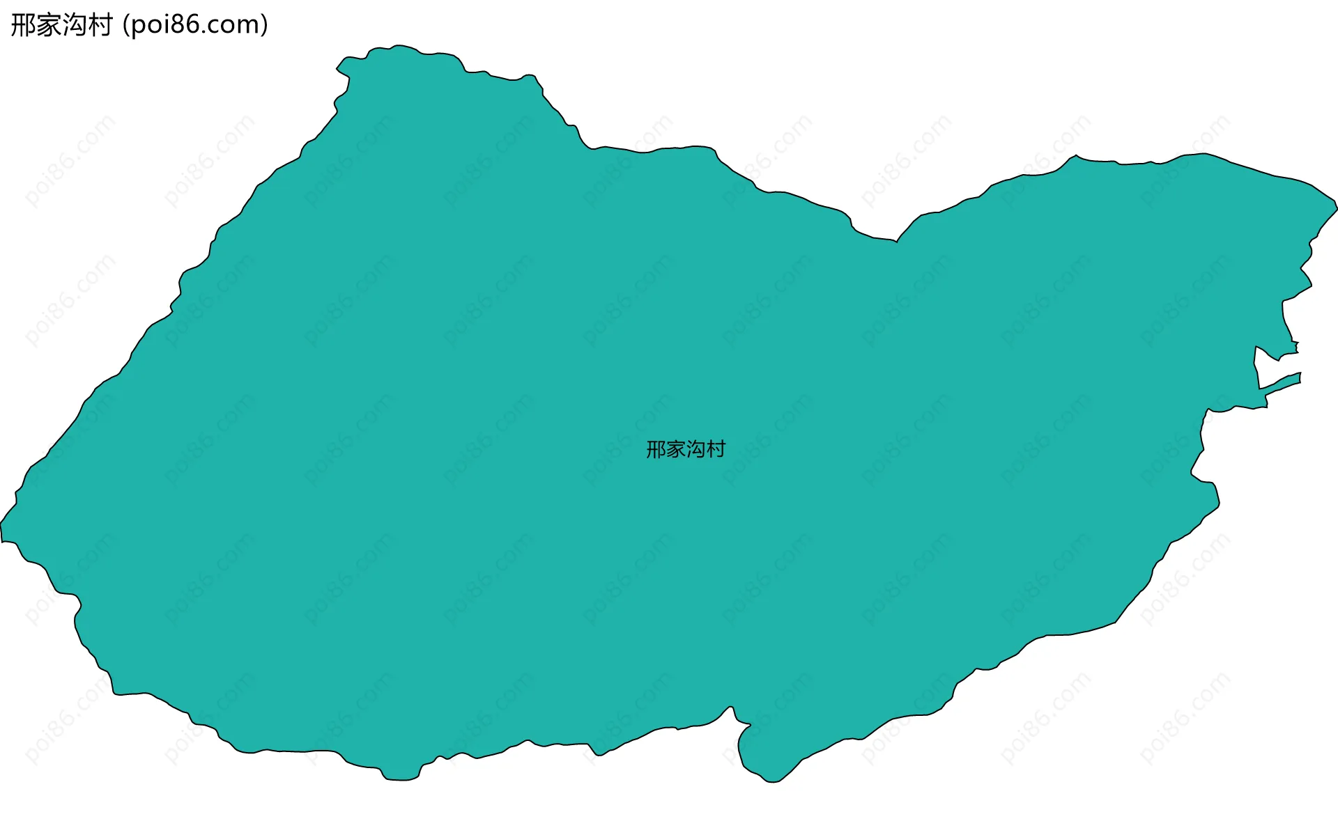 邢家沟村边界地图