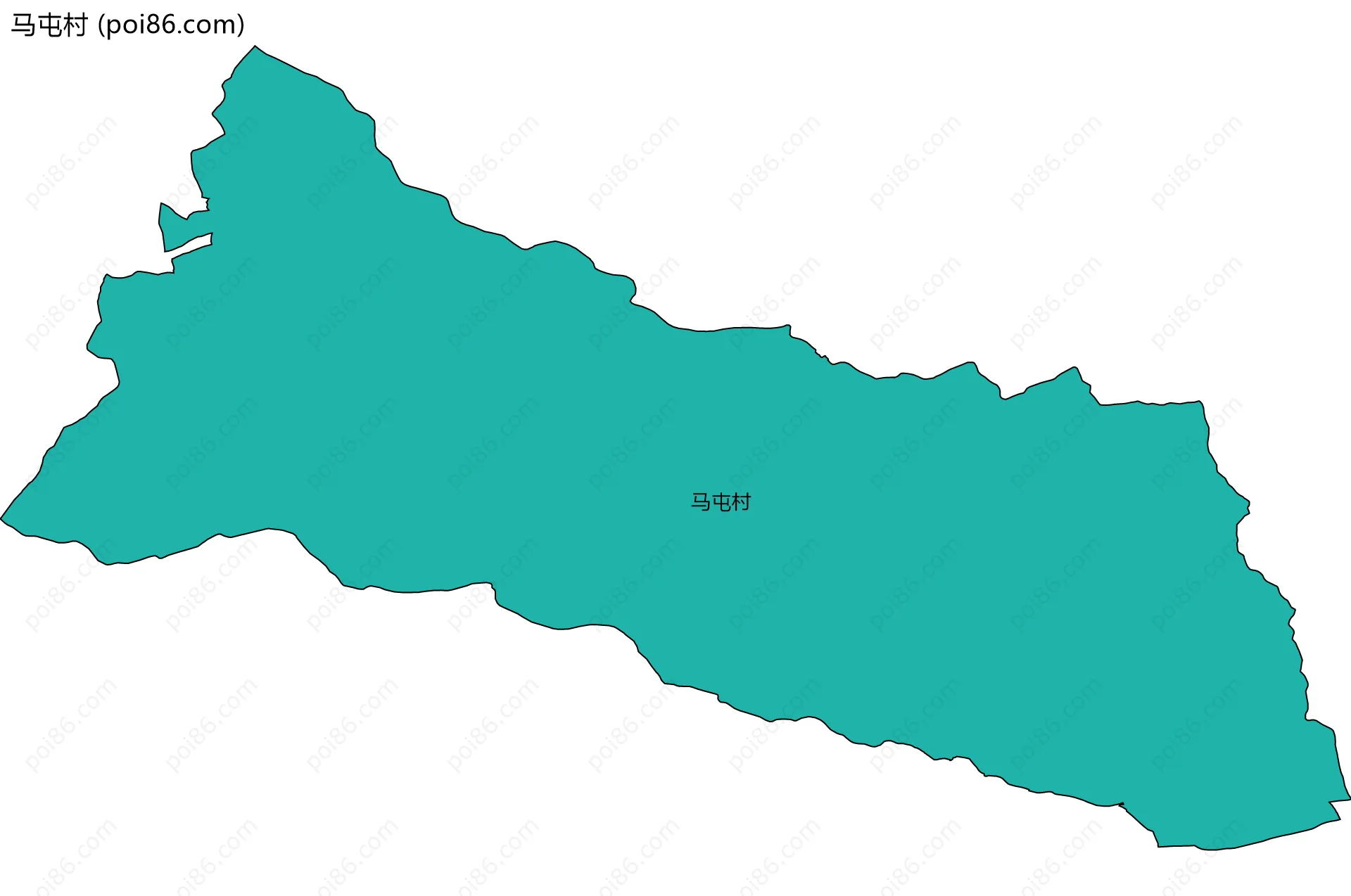 马屯村边界地图