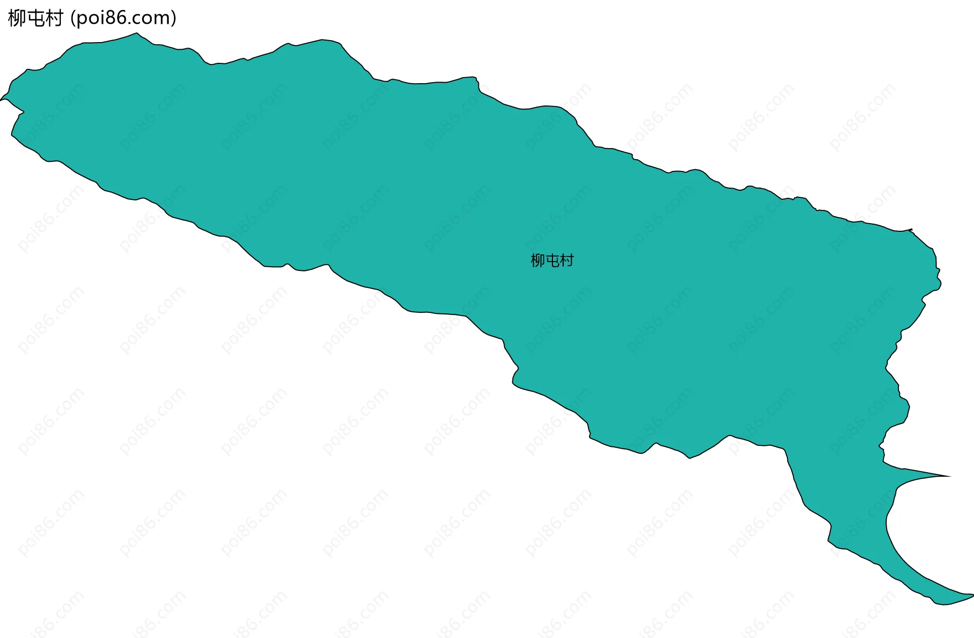 柳屯村边界地图