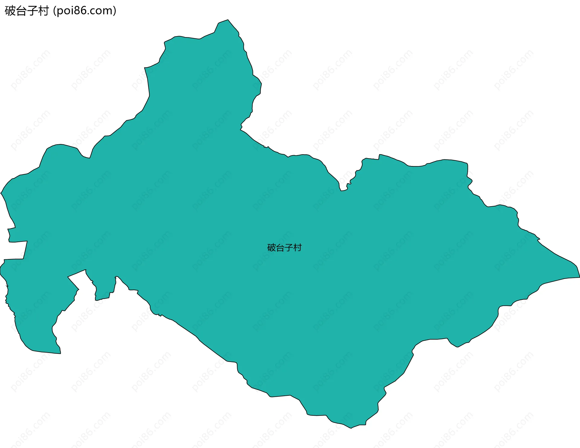 破台子村边界地图