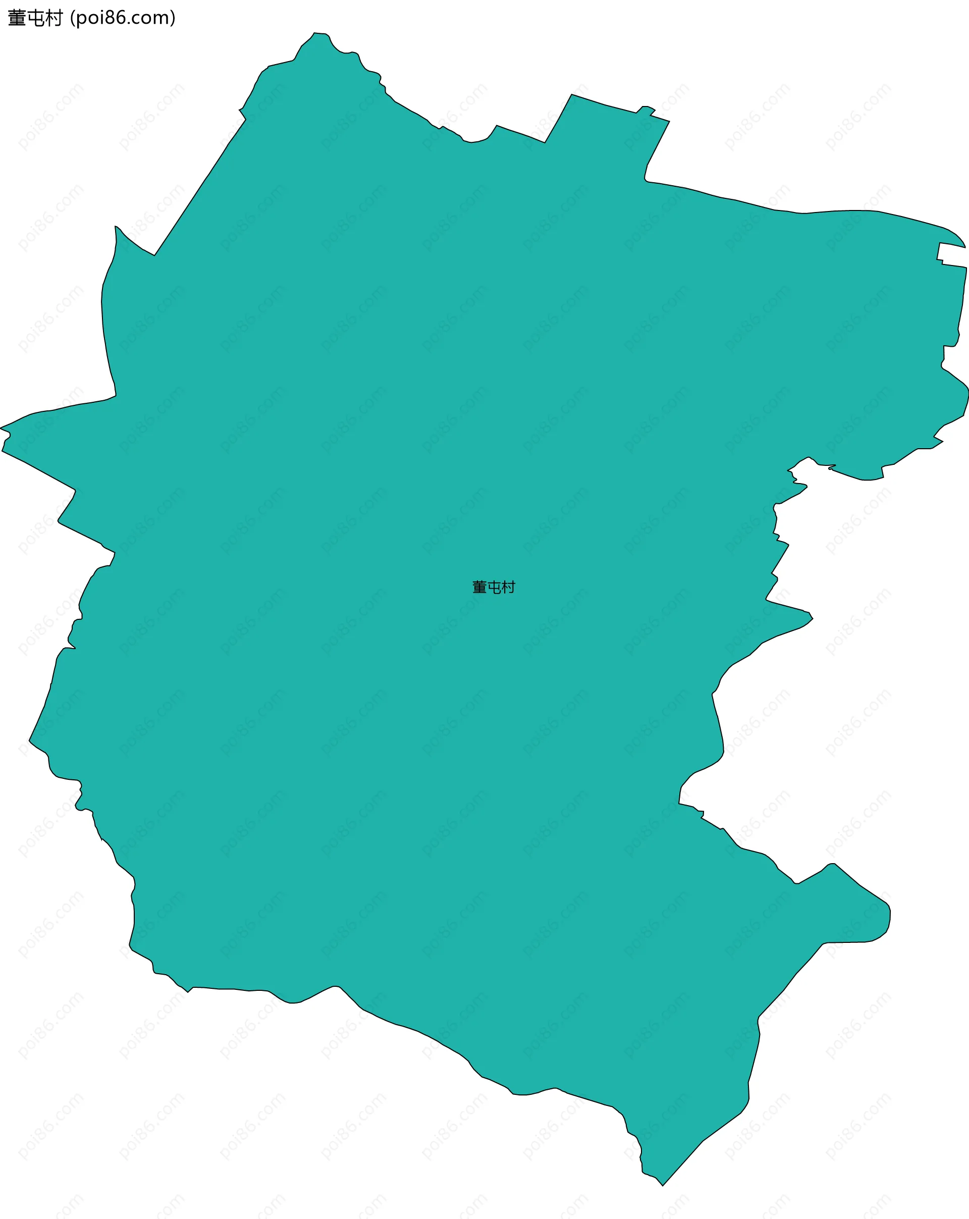 董屯村边界地图