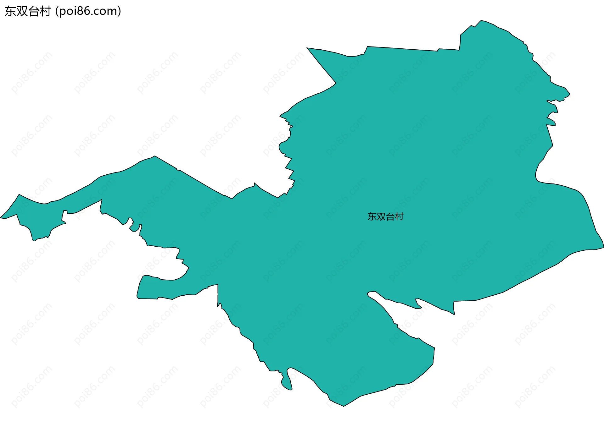 东双台村边界地图