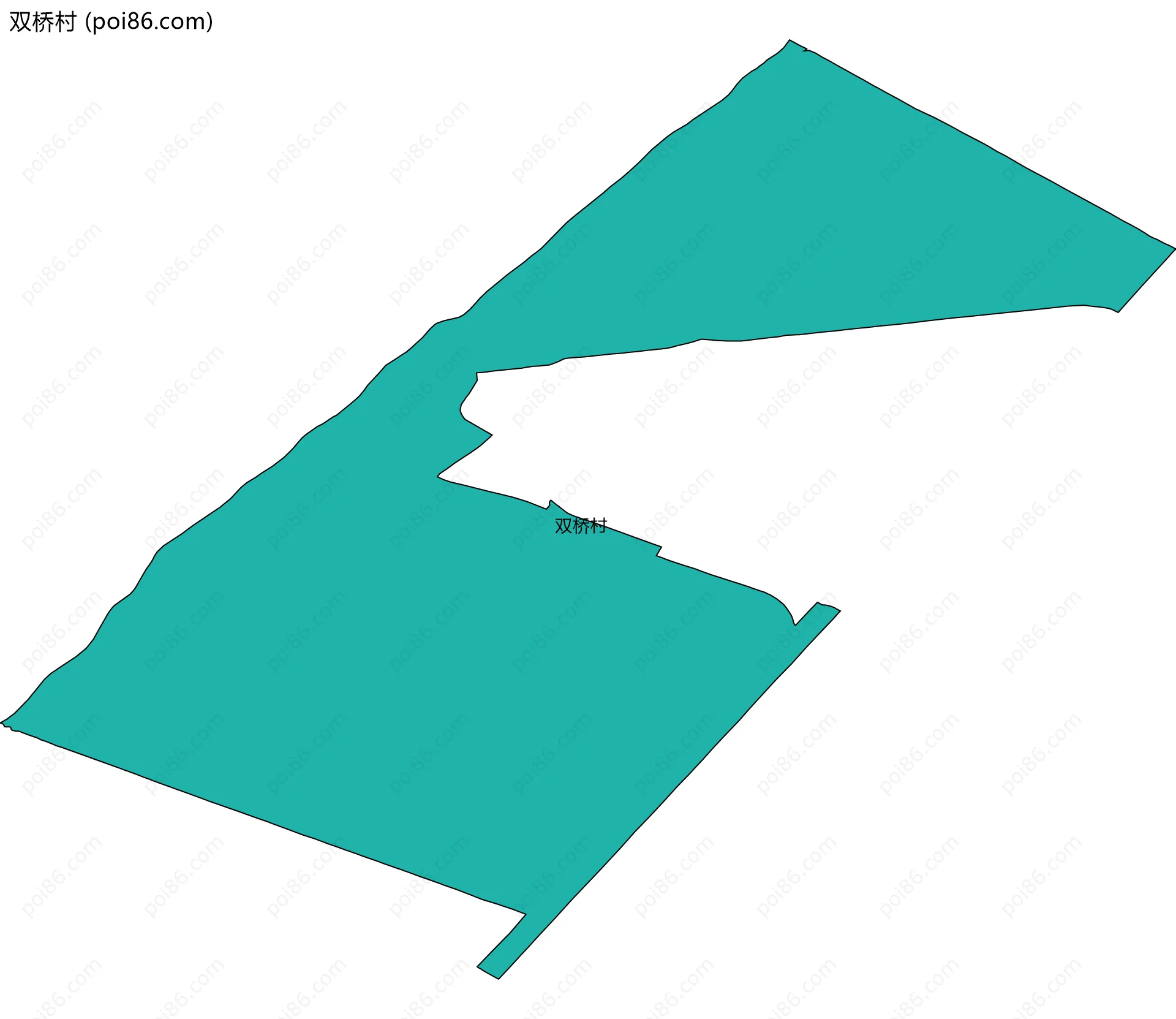 双桥村边界地图