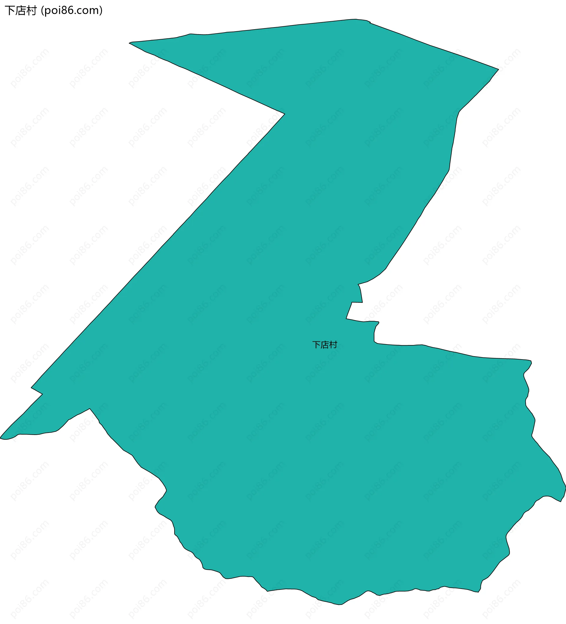 下店村边界地图