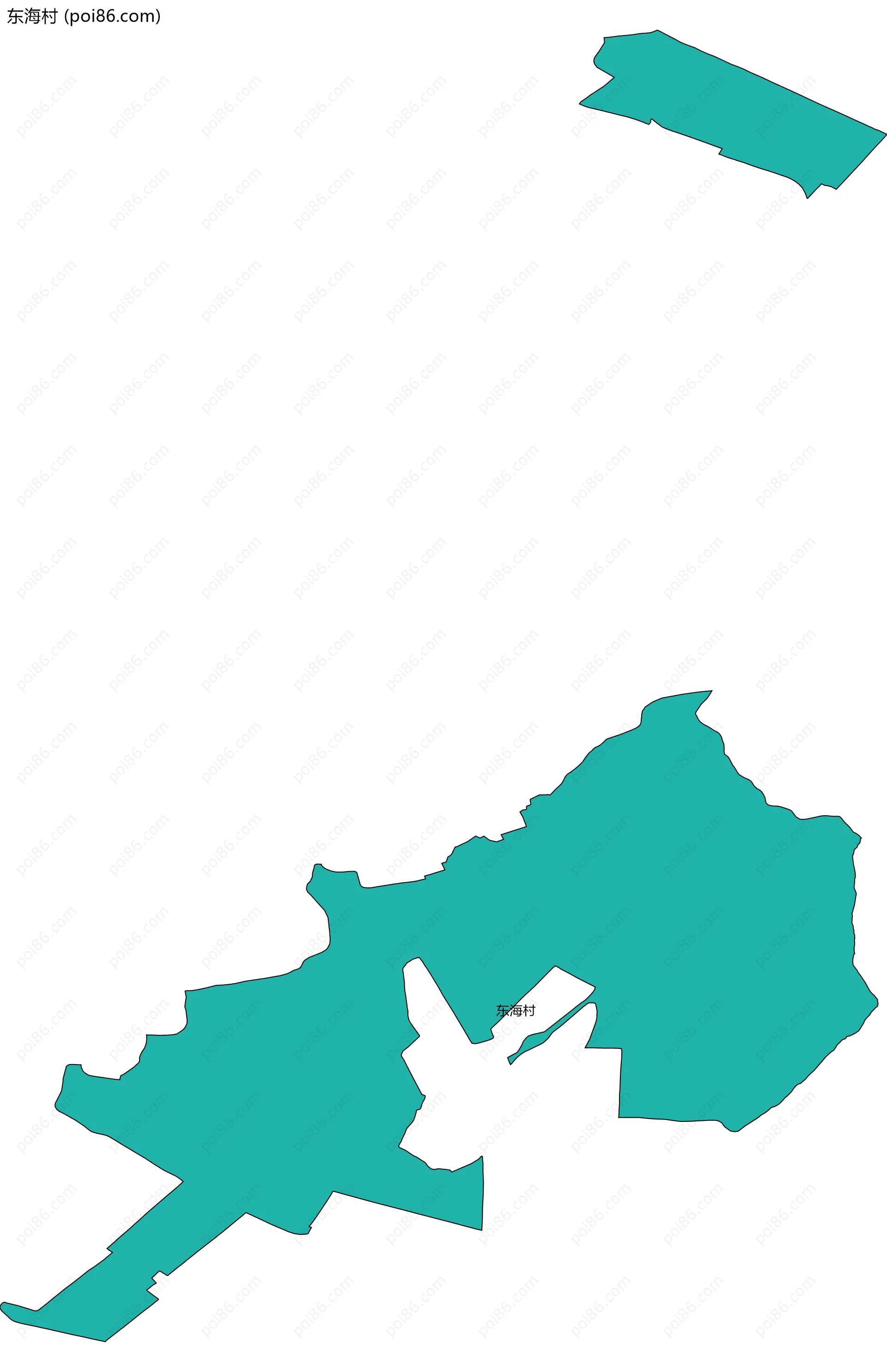 东海村边界地图