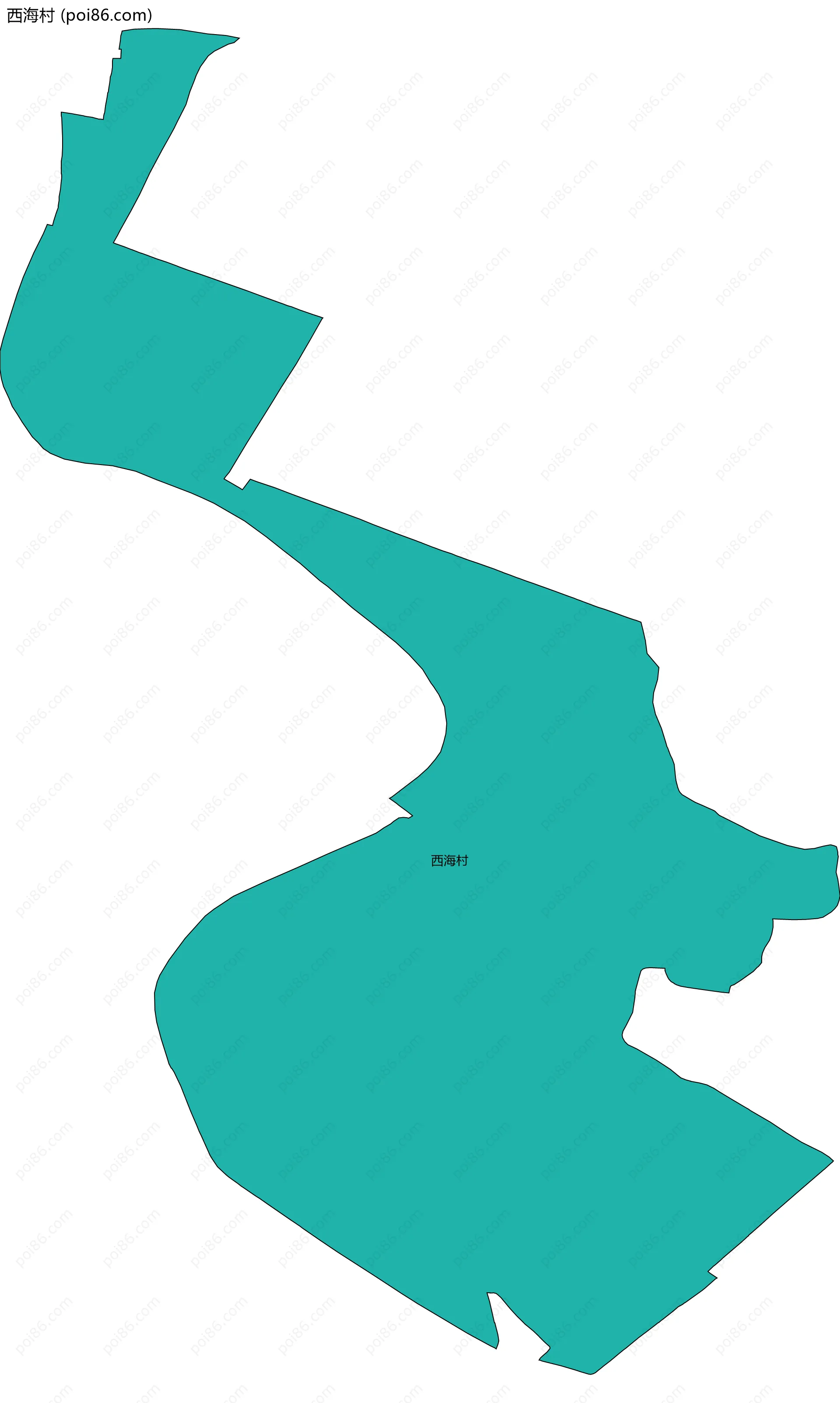 西海村边界地图