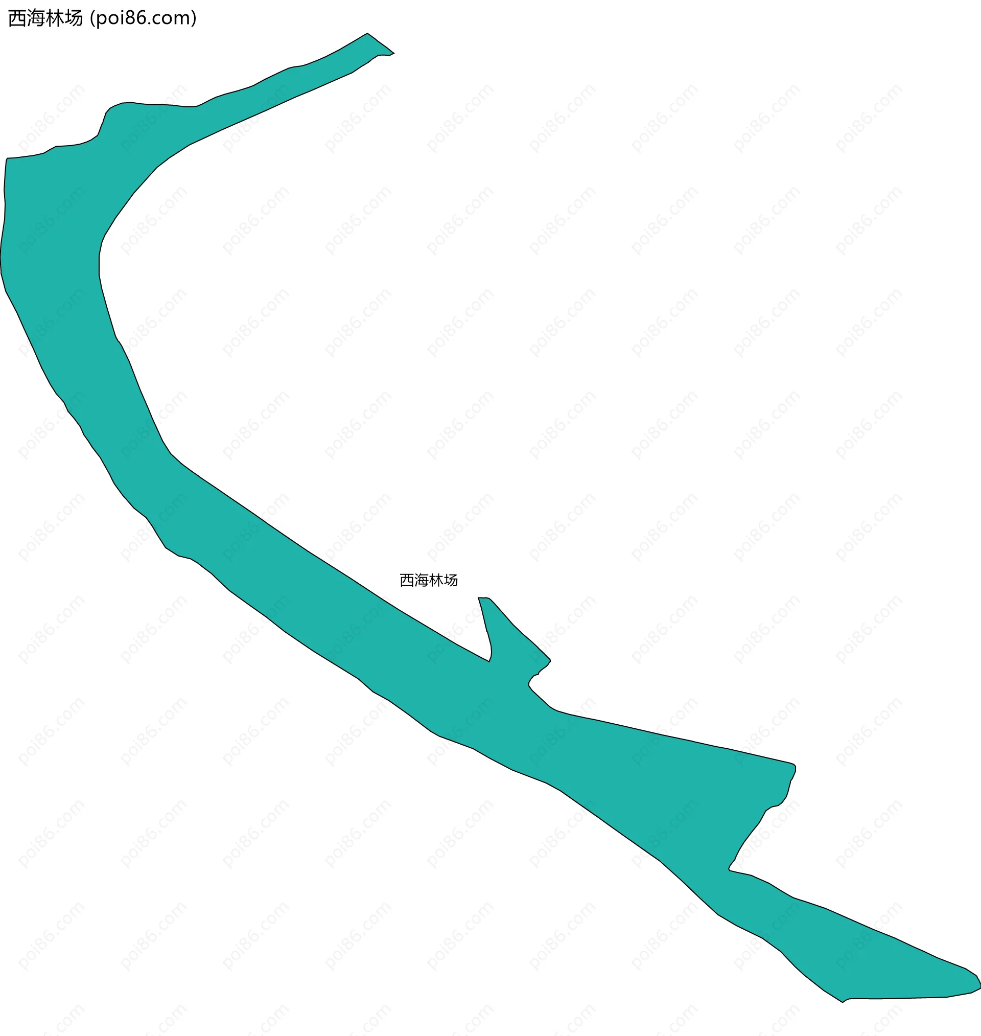 西海林场边界地图
