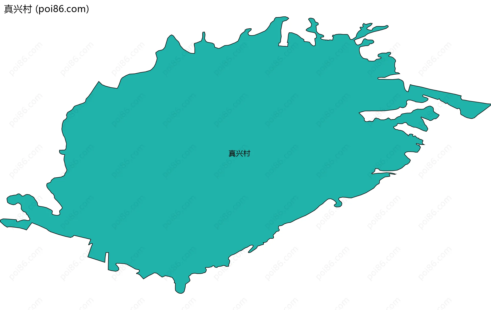 真兴村边界地图