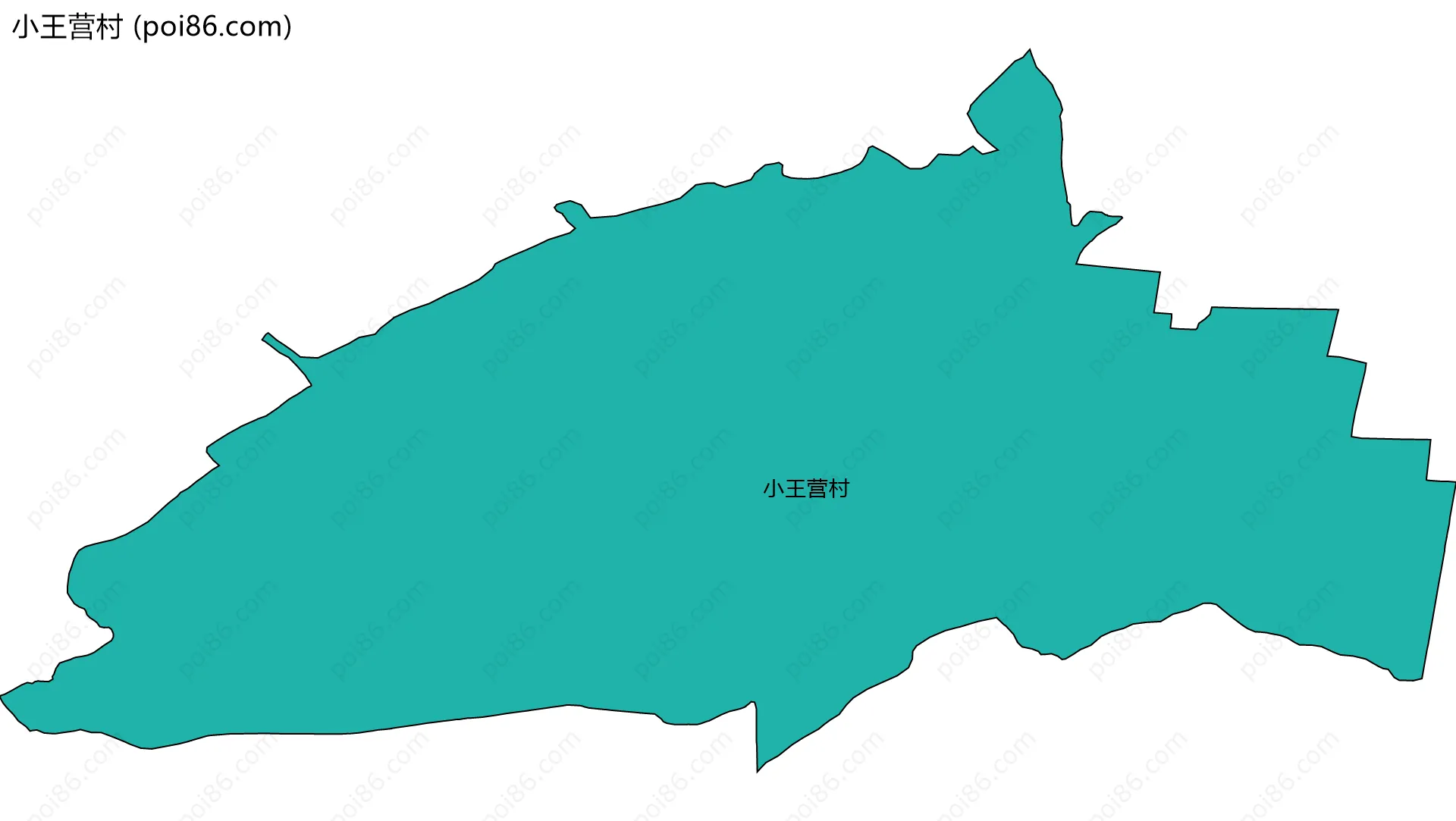 小王营村边界地图