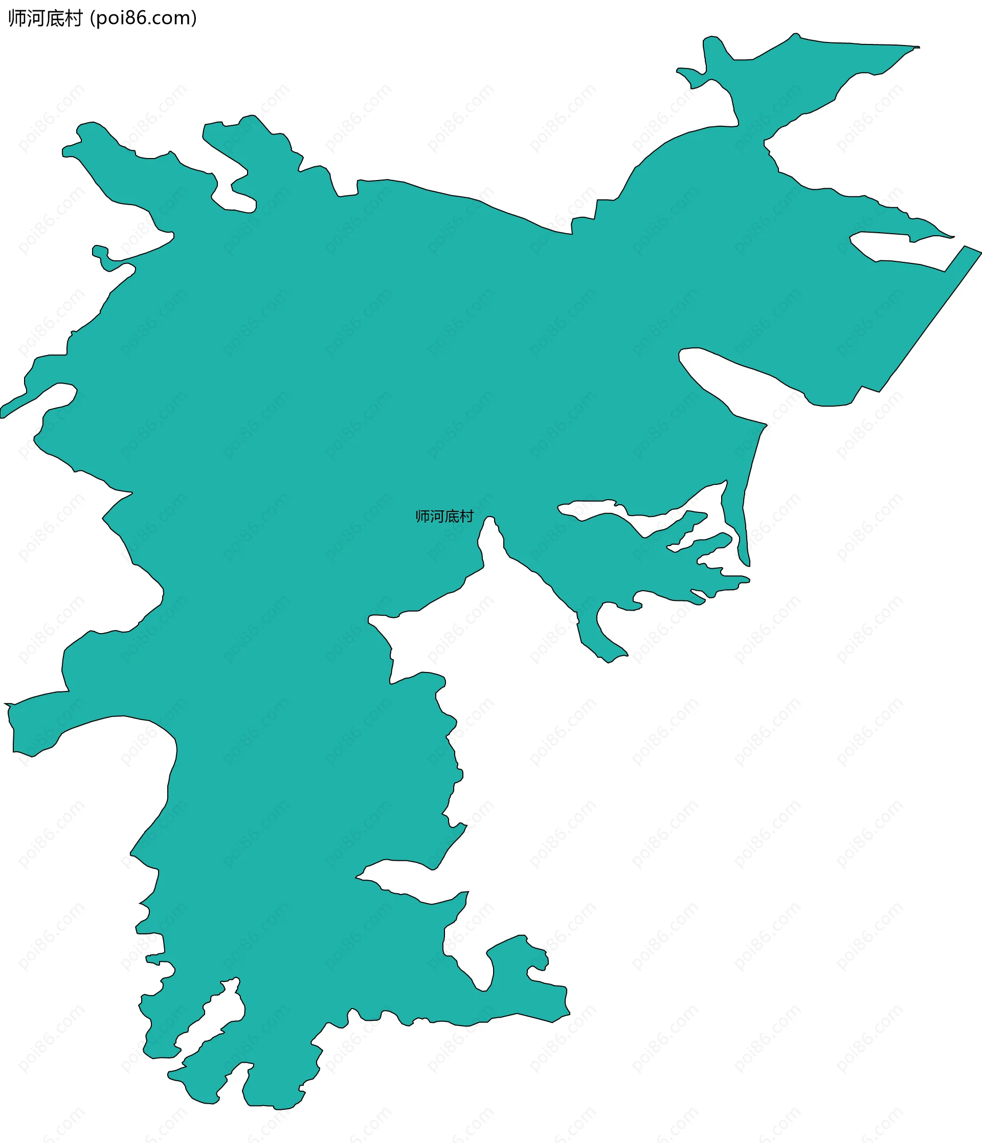 师河底村边界地图