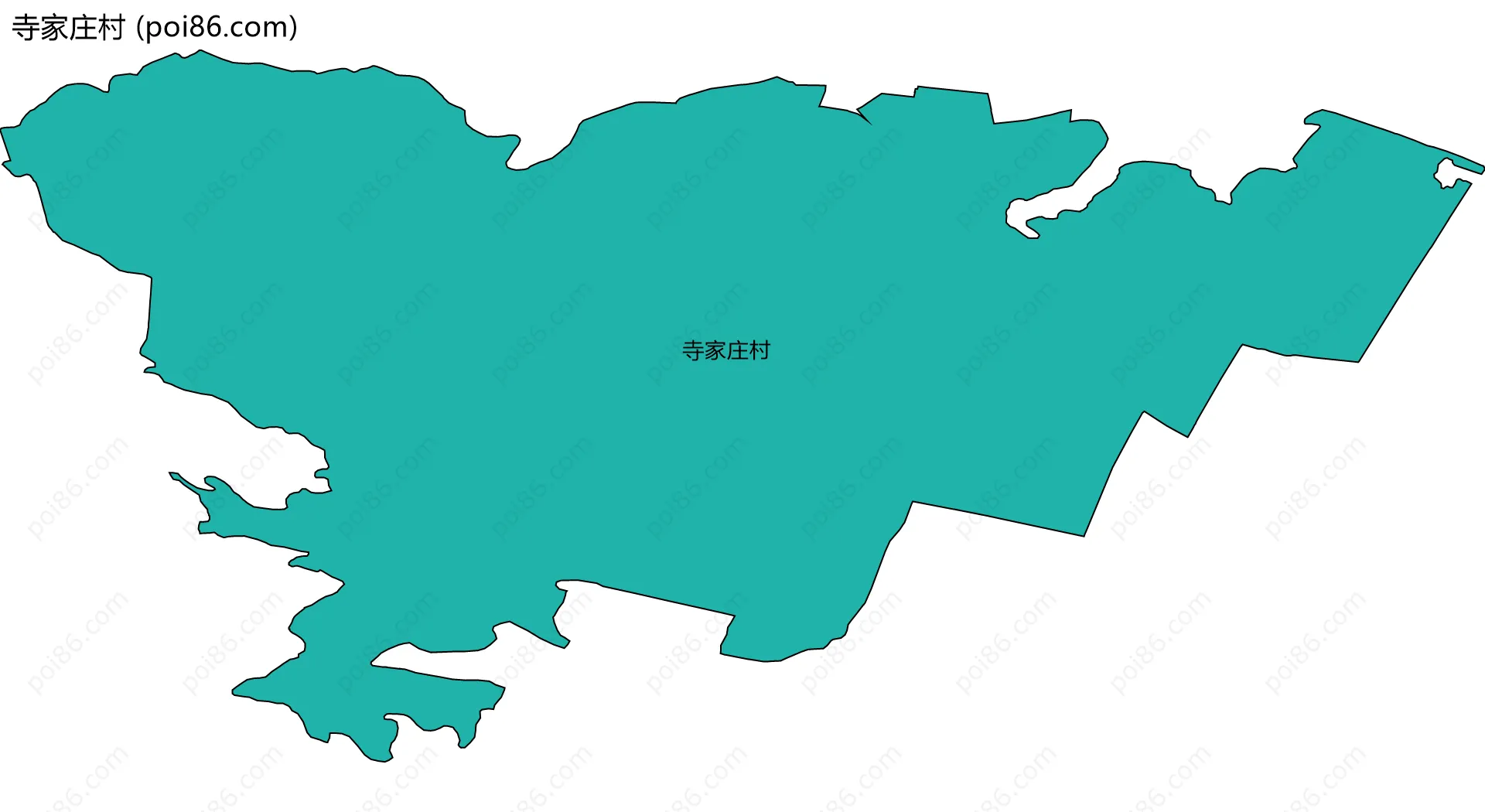 寺家庄村边界地图