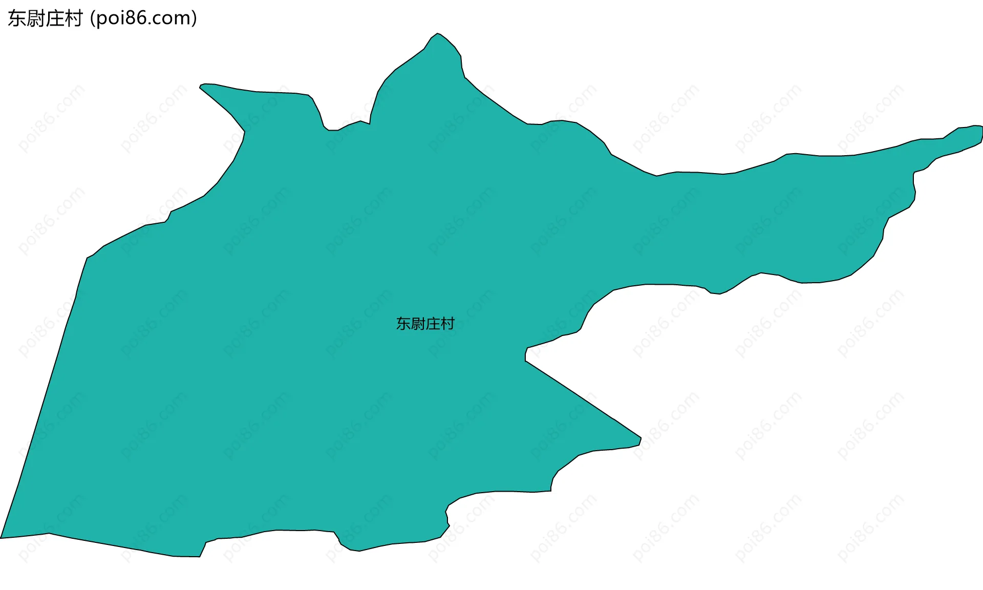东尉庄村边界地图