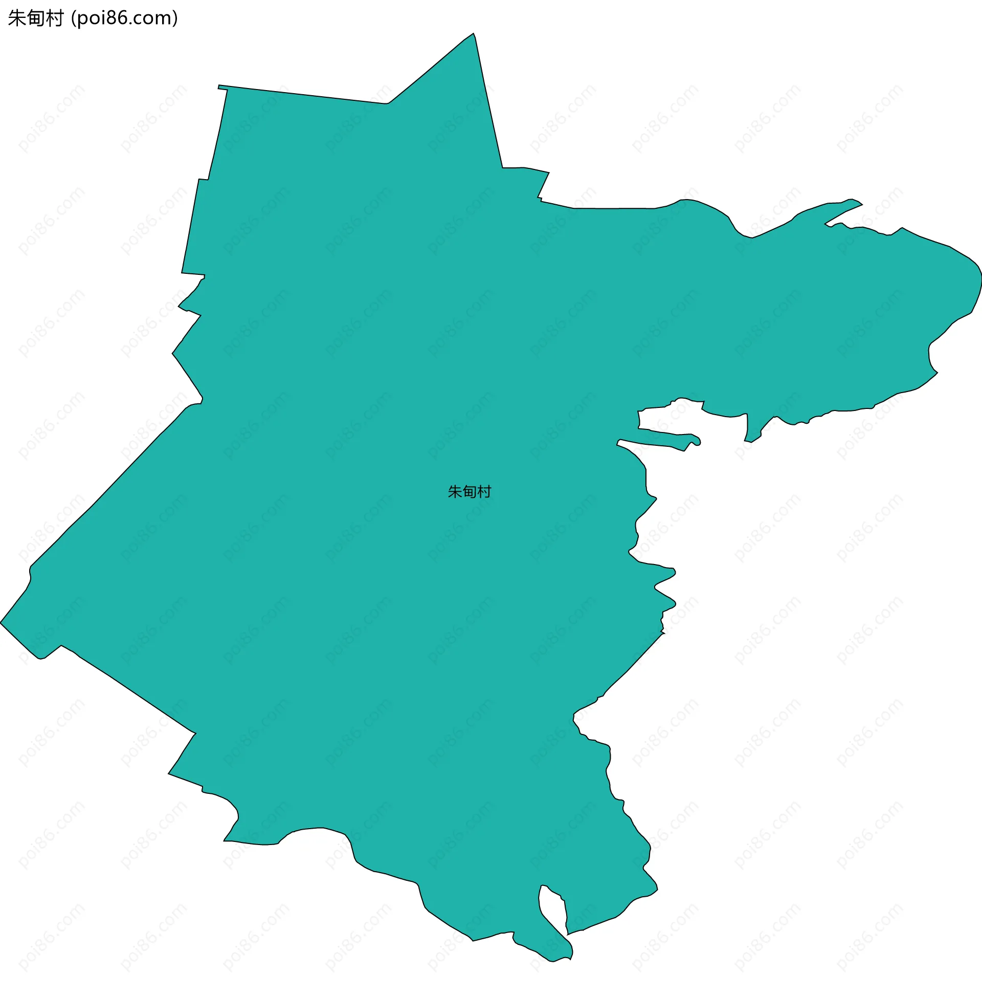 朱甸村边界地图