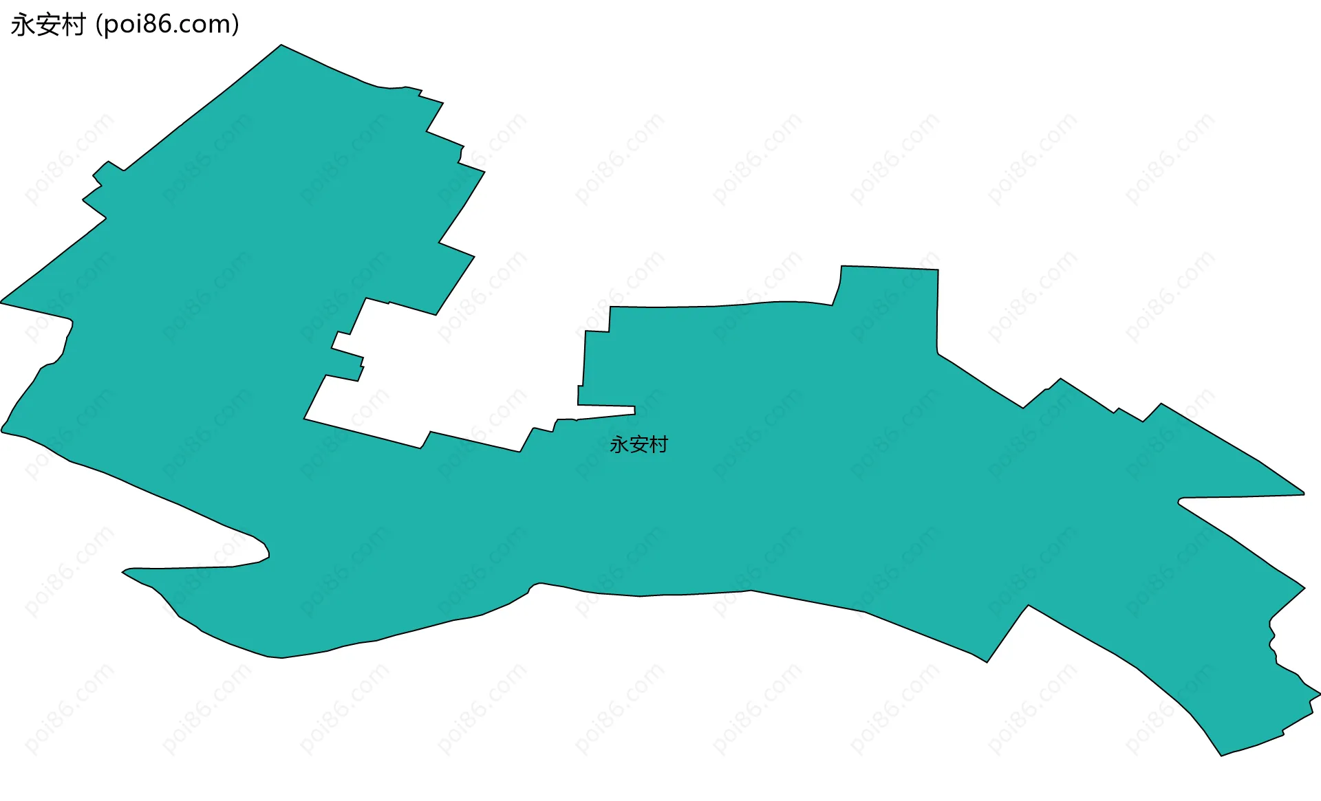 永安村边界地图