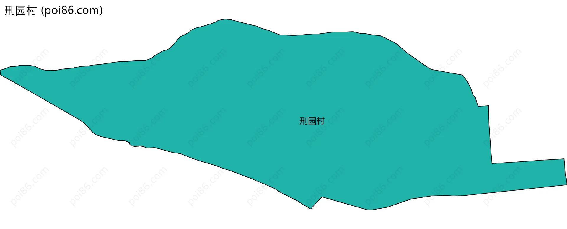 刑园村边界地图