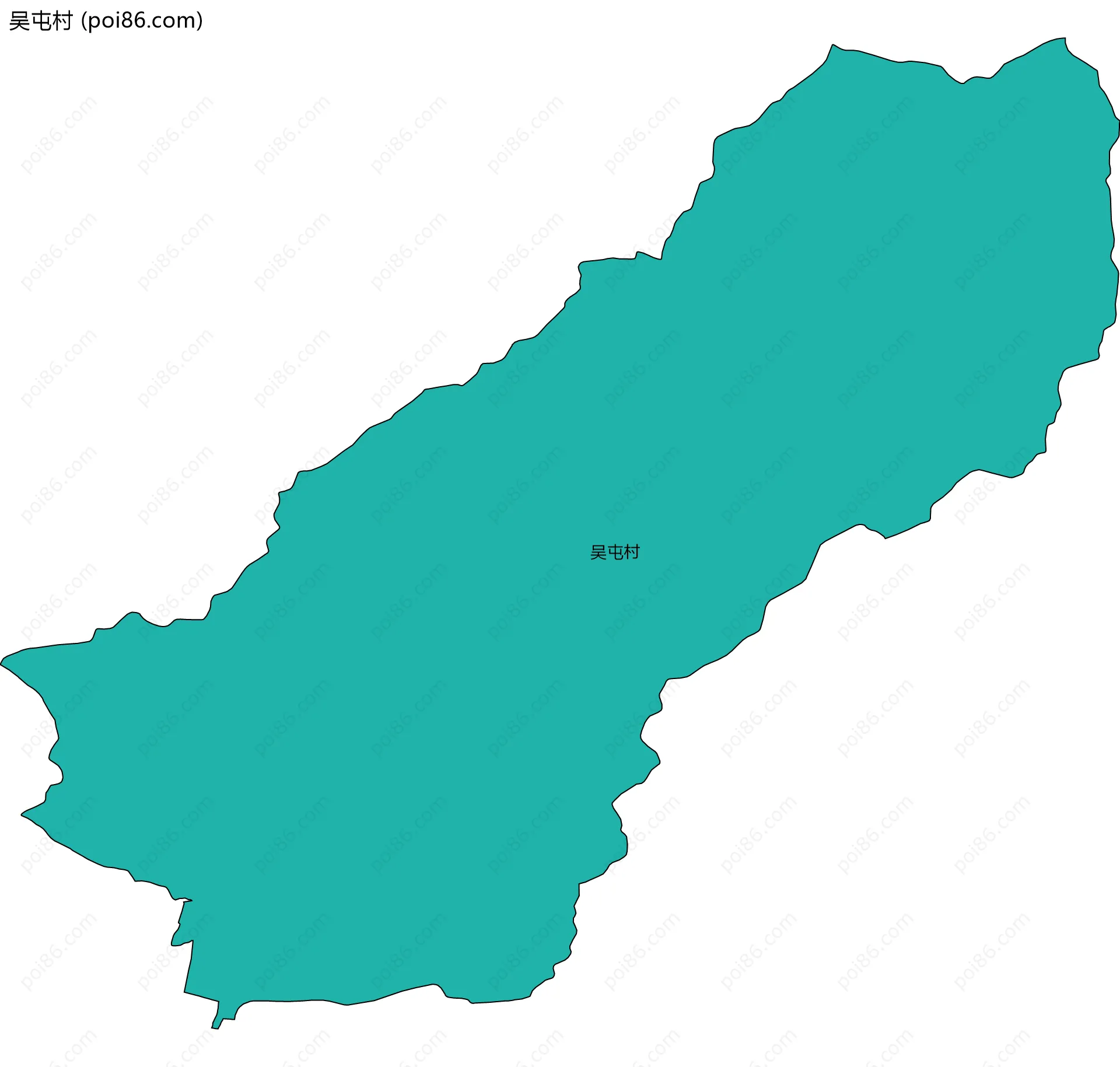 吴屯村边界地图