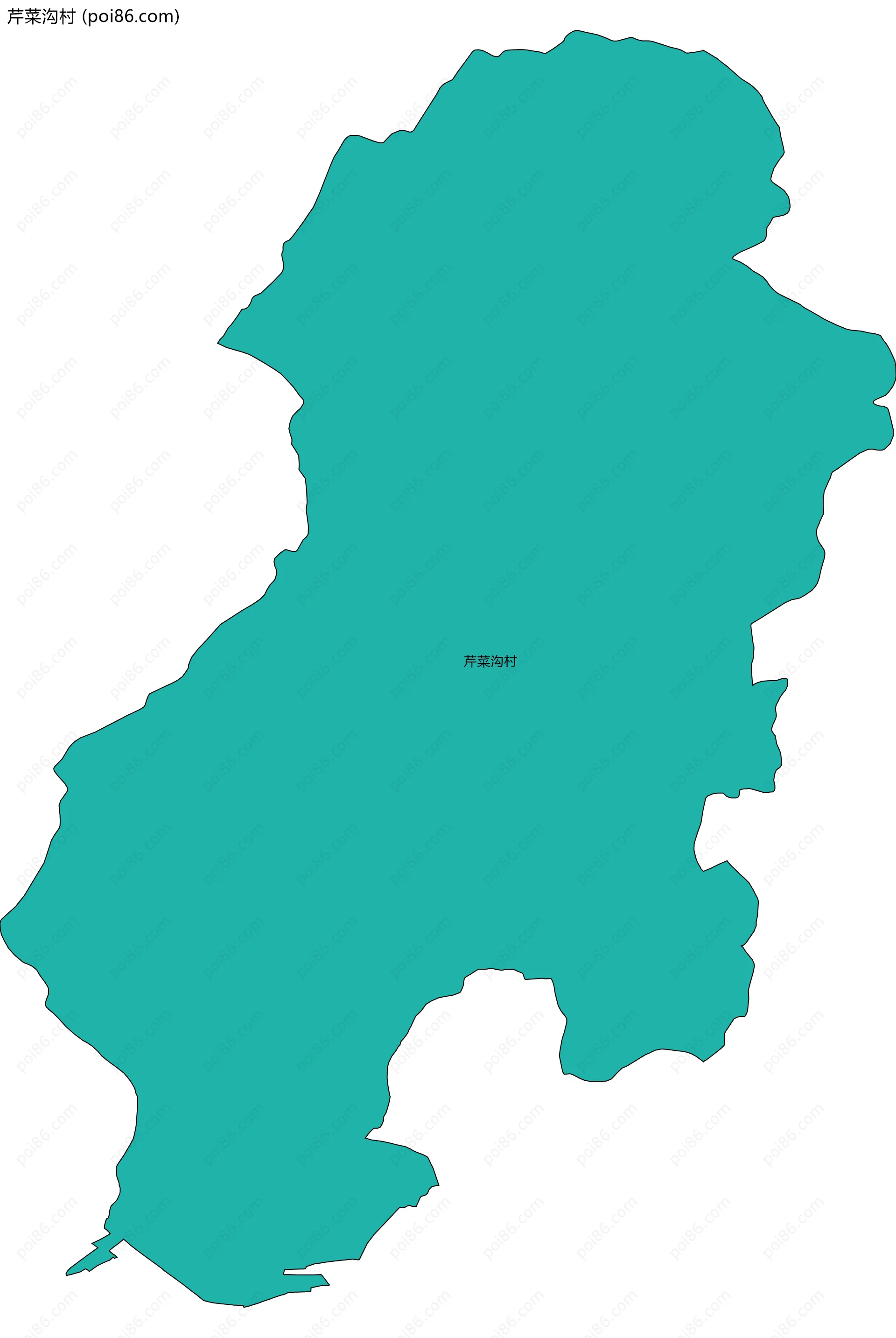 芹菜沟村边界地图