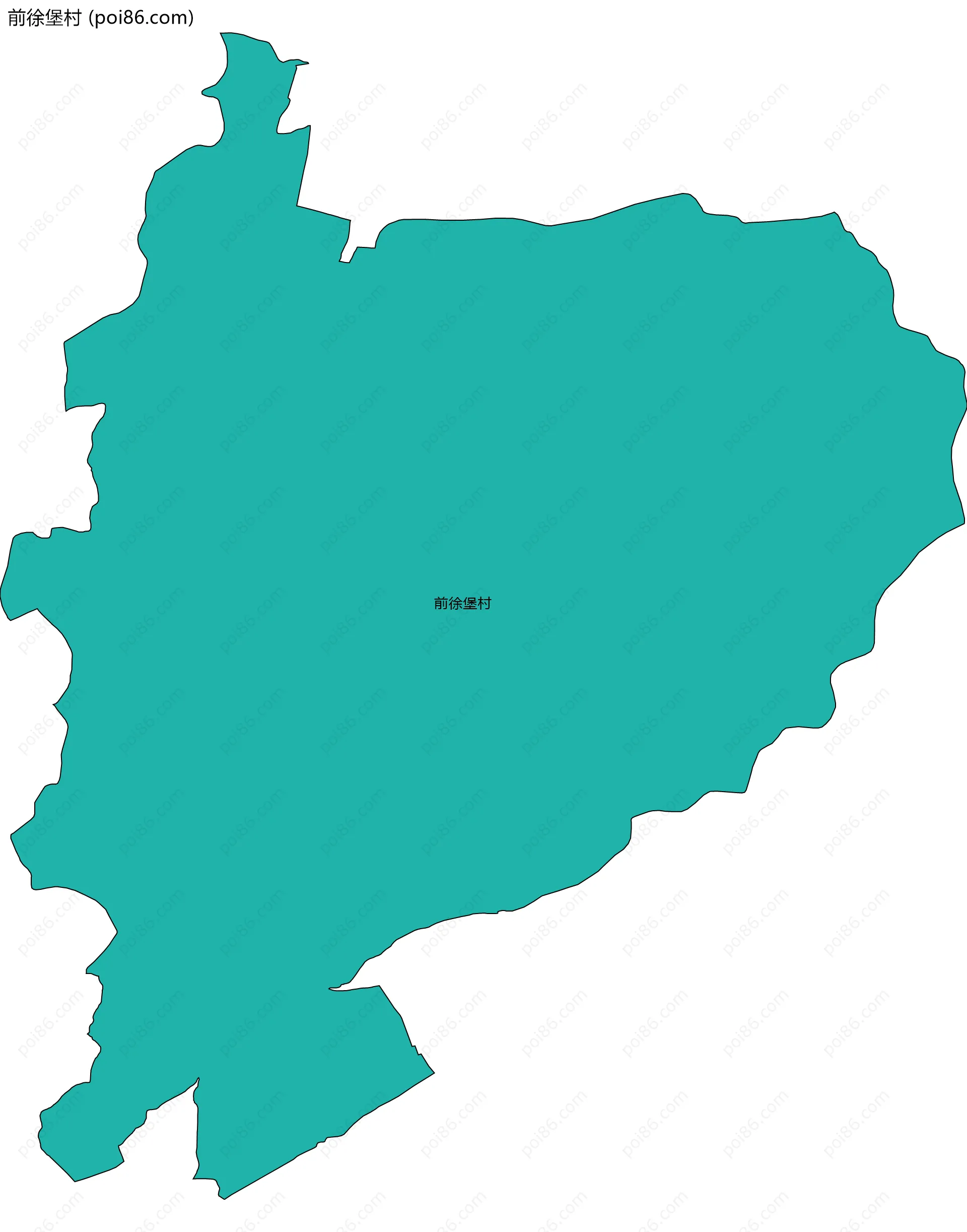 前徐堡村边界地图
