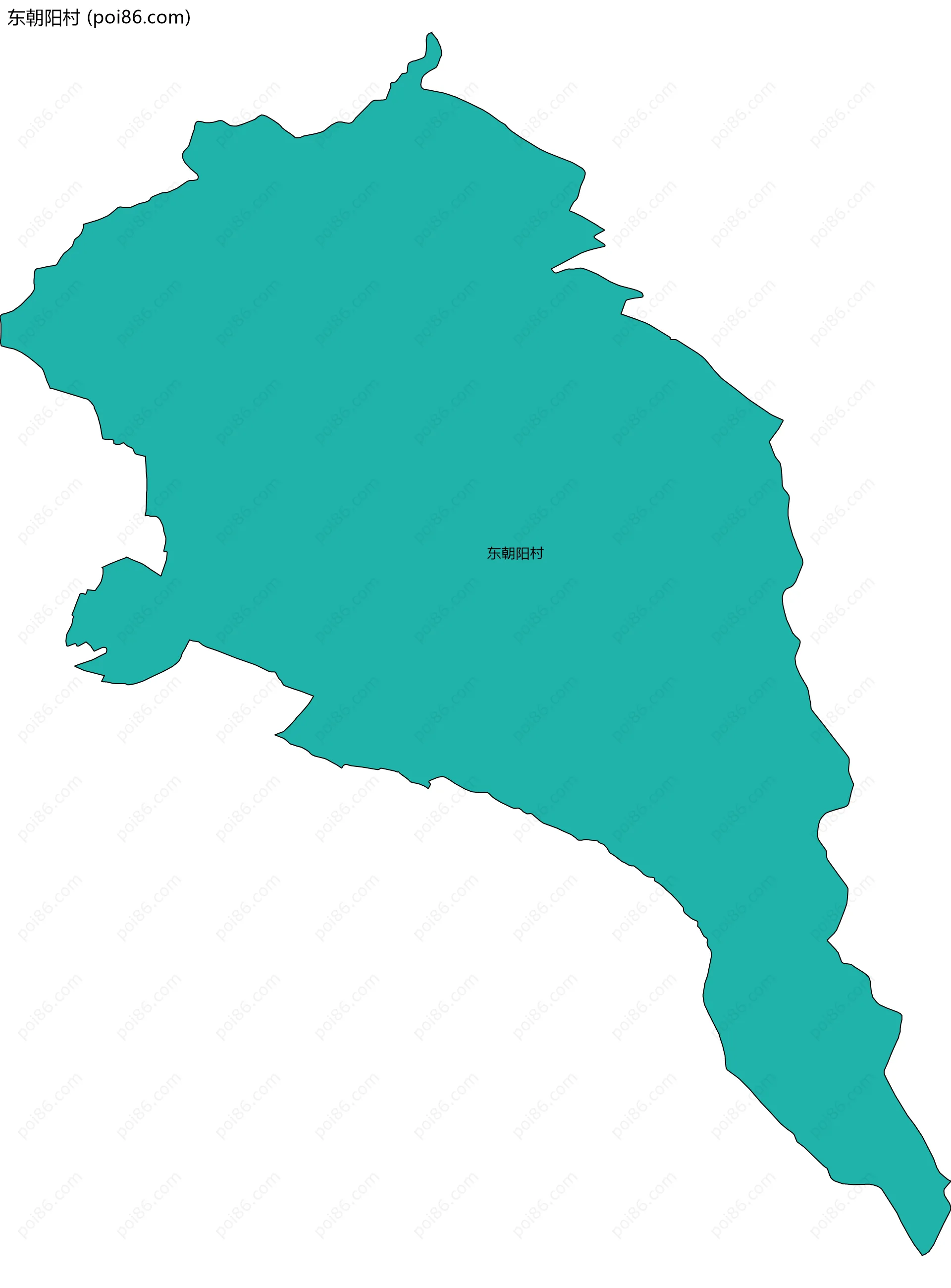 东朝阳村边界地图