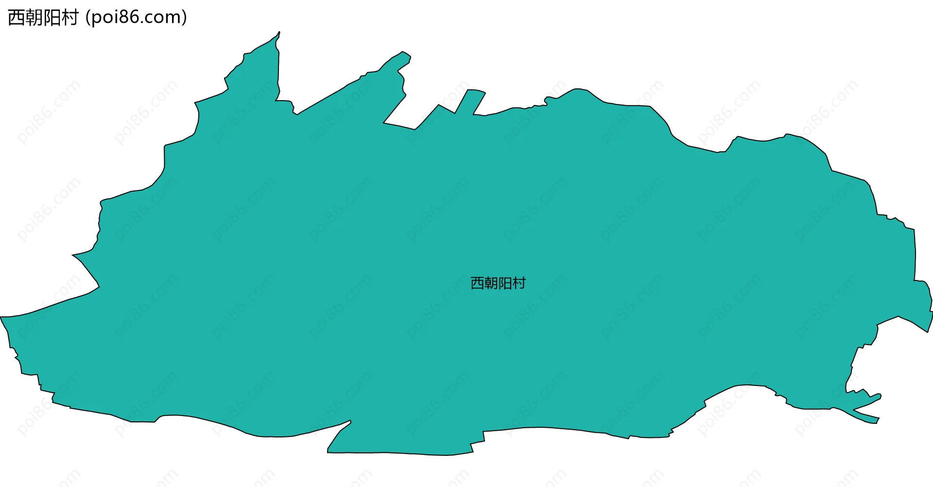 西朝阳村边界地图