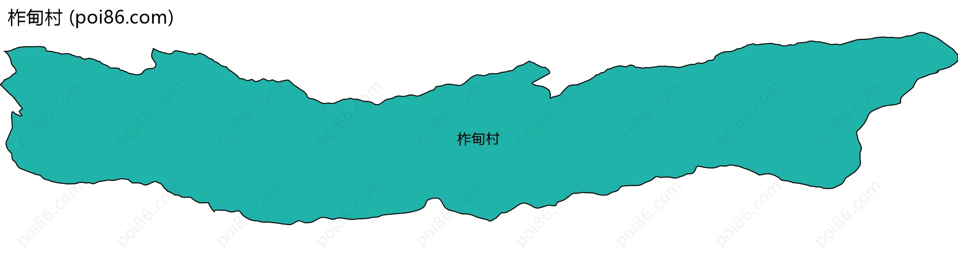 柞甸村边界地图