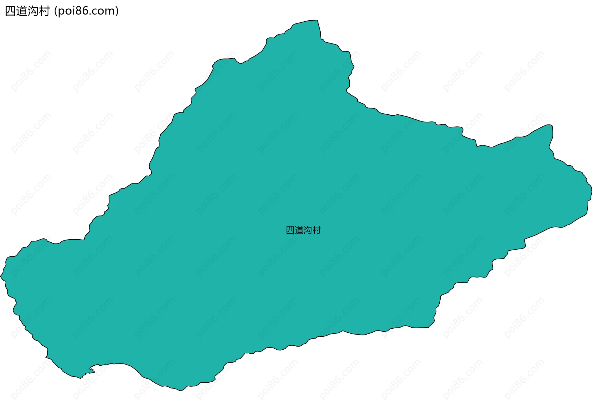 四道沟村边界地图