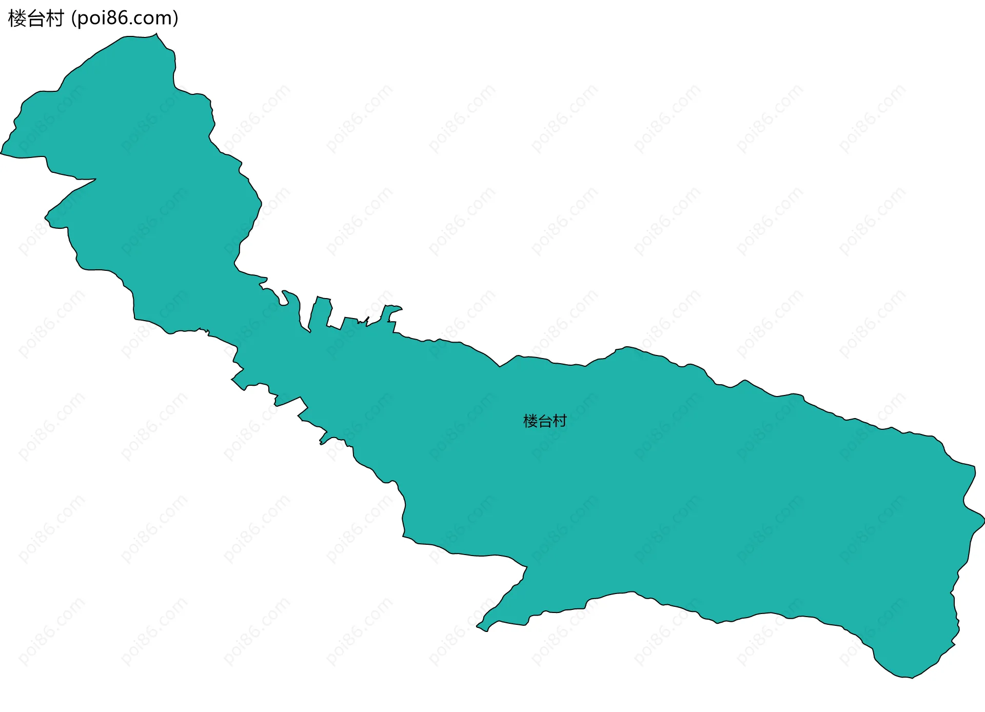 楼台村边界地图