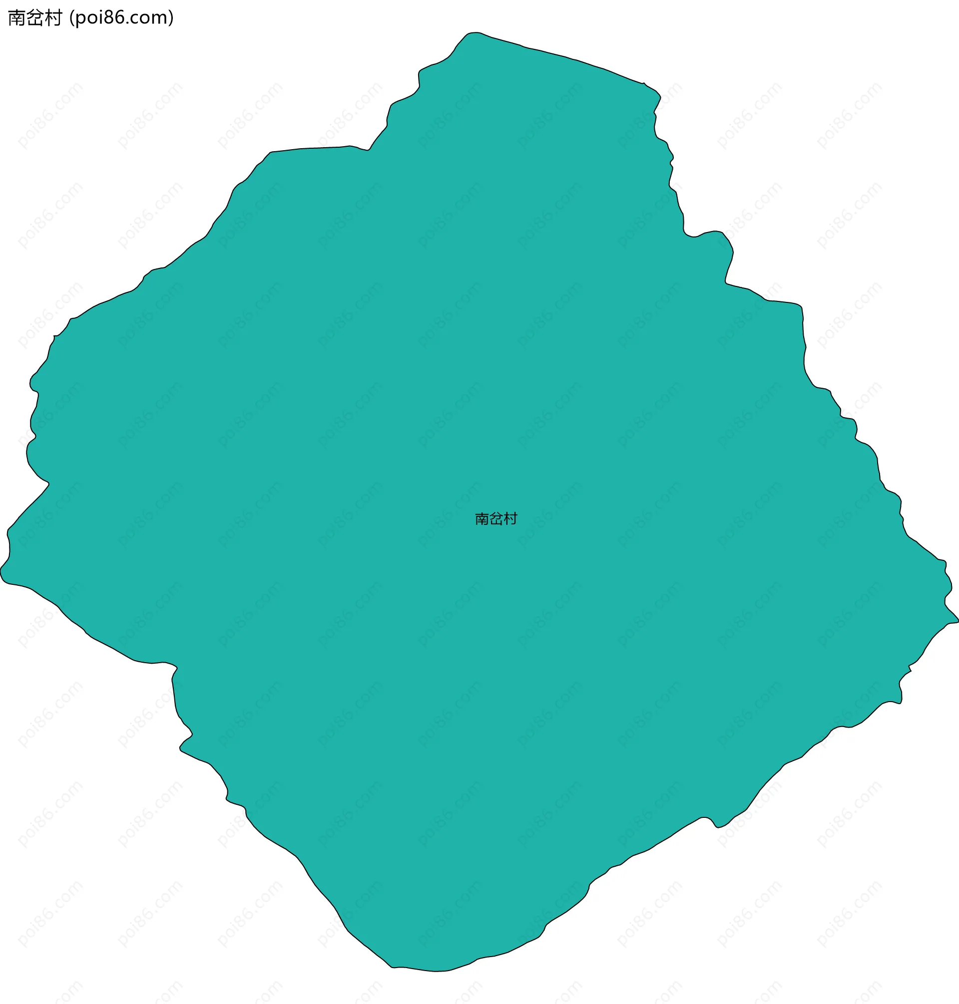 南岔村边界地图