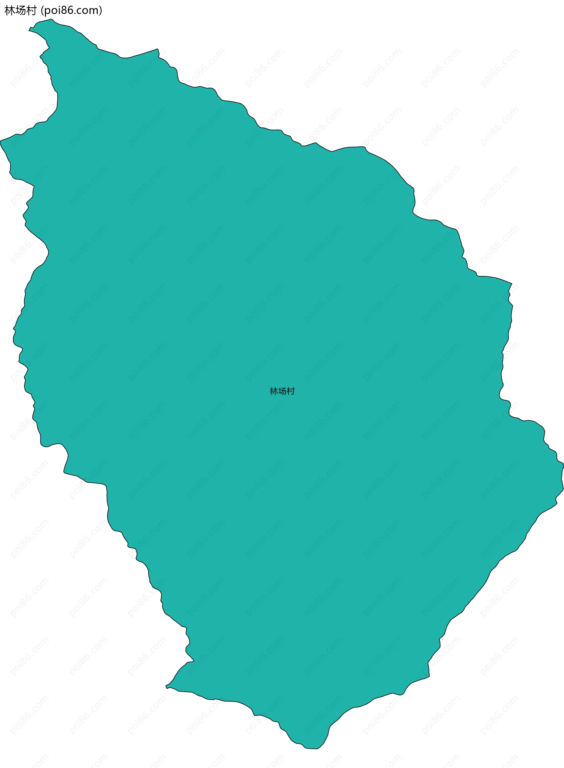 林场村边界地图