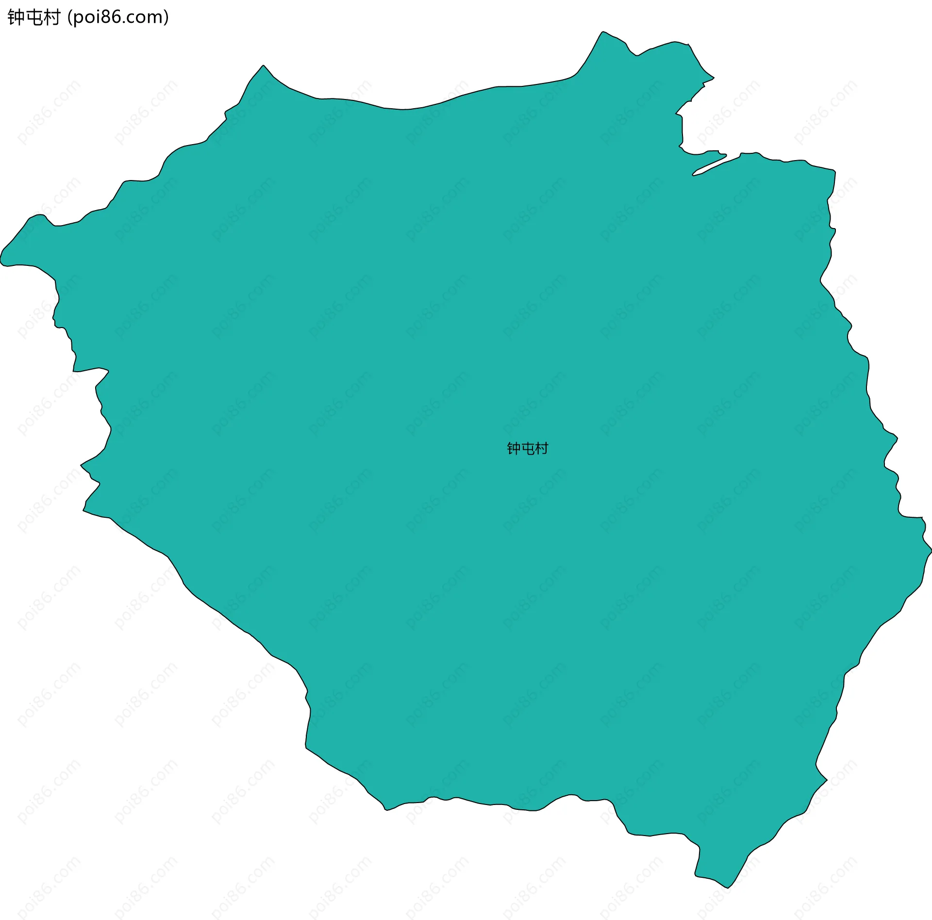 钟屯村边界地图