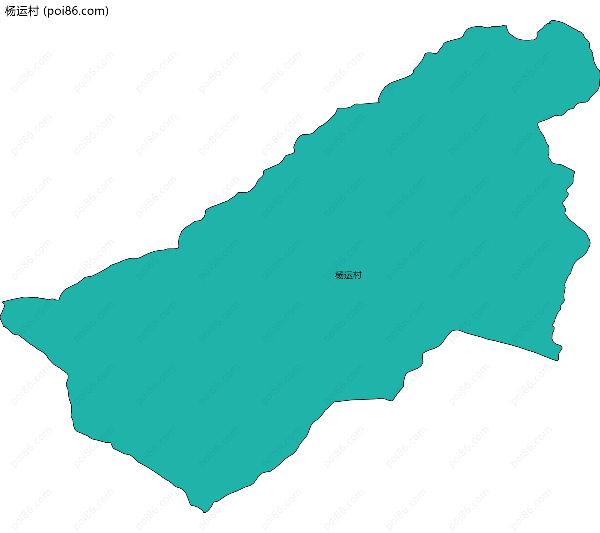 杨运村边界地图