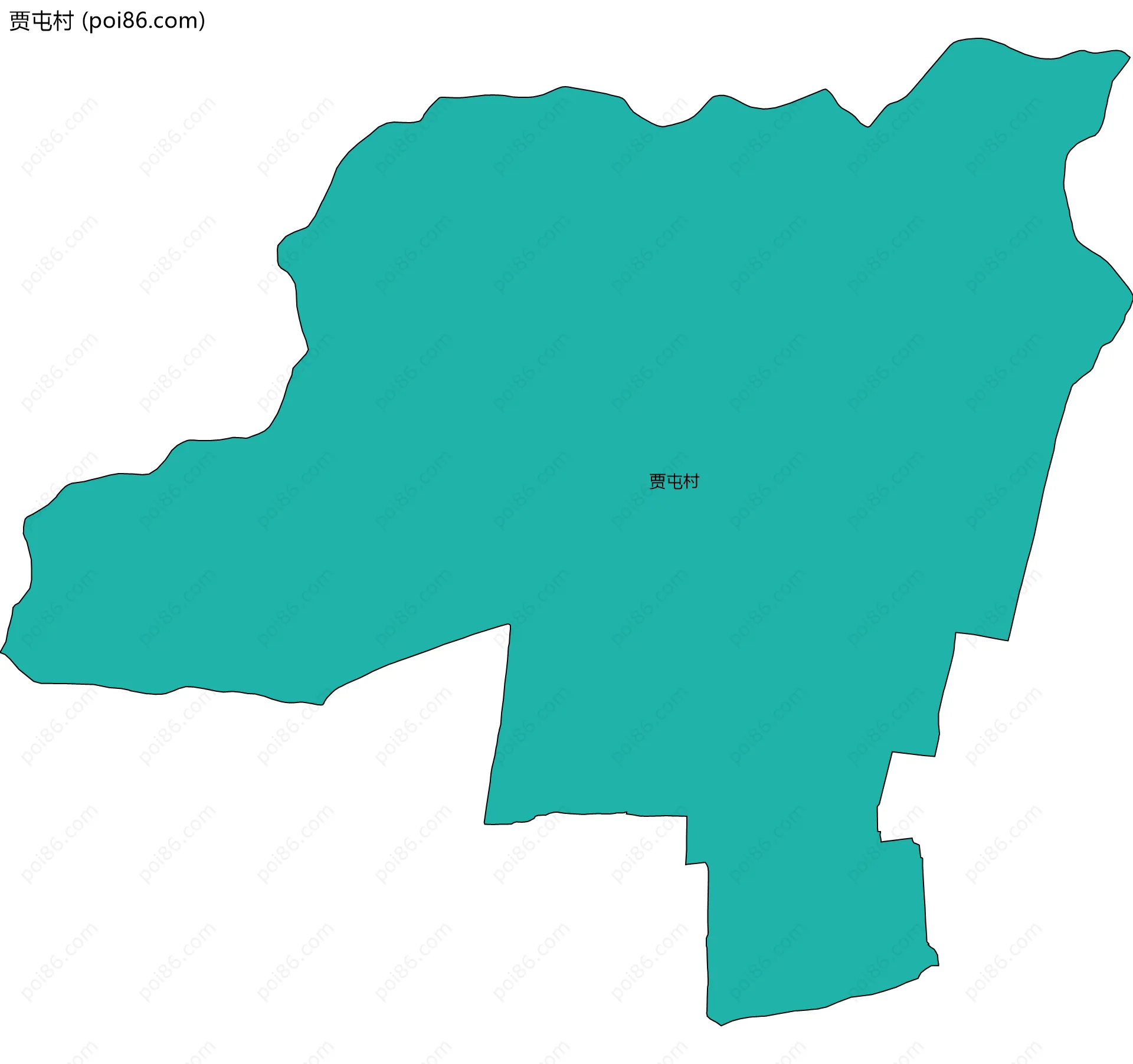 贾屯村边界地图