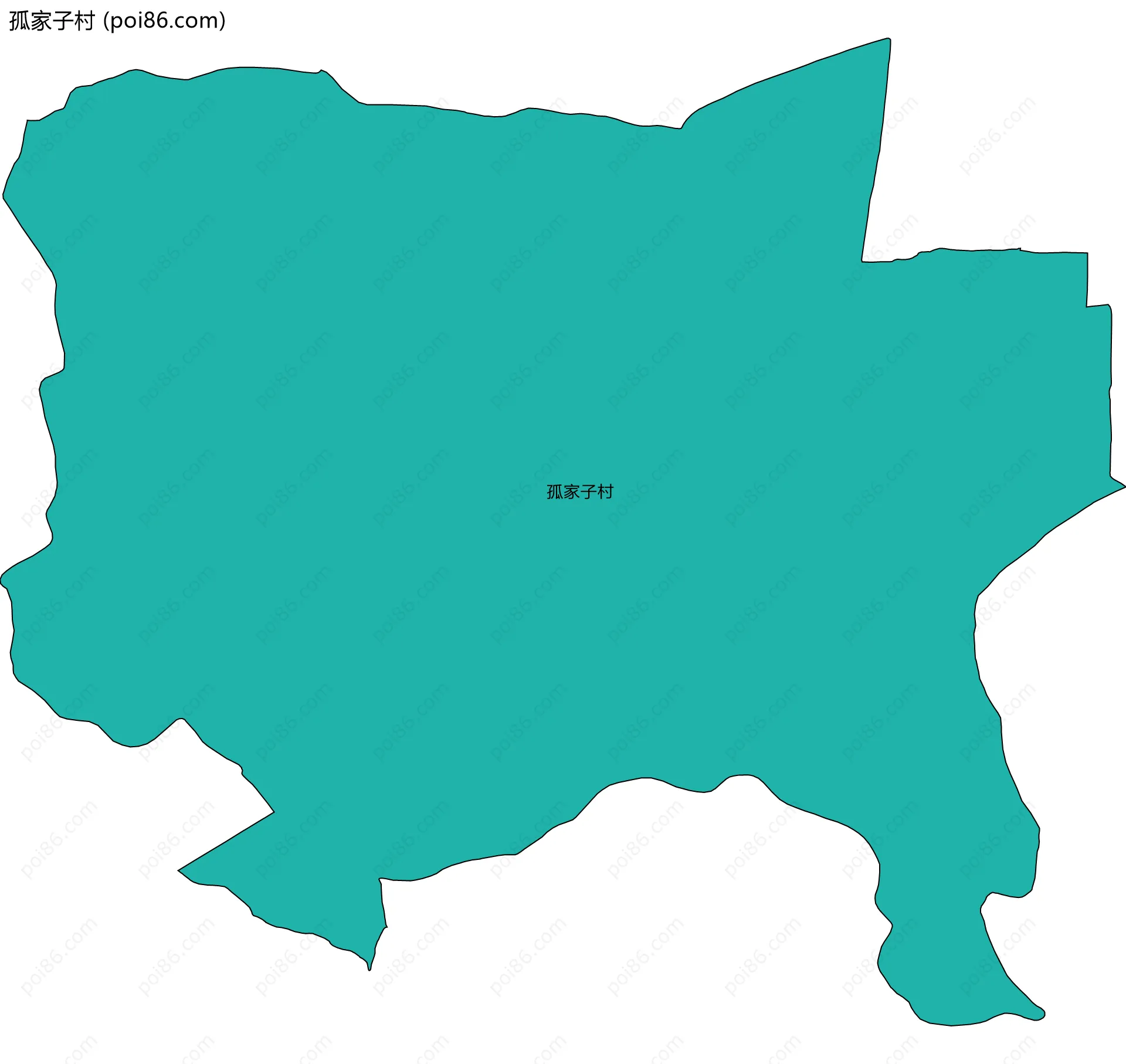 孤家子村边界地图