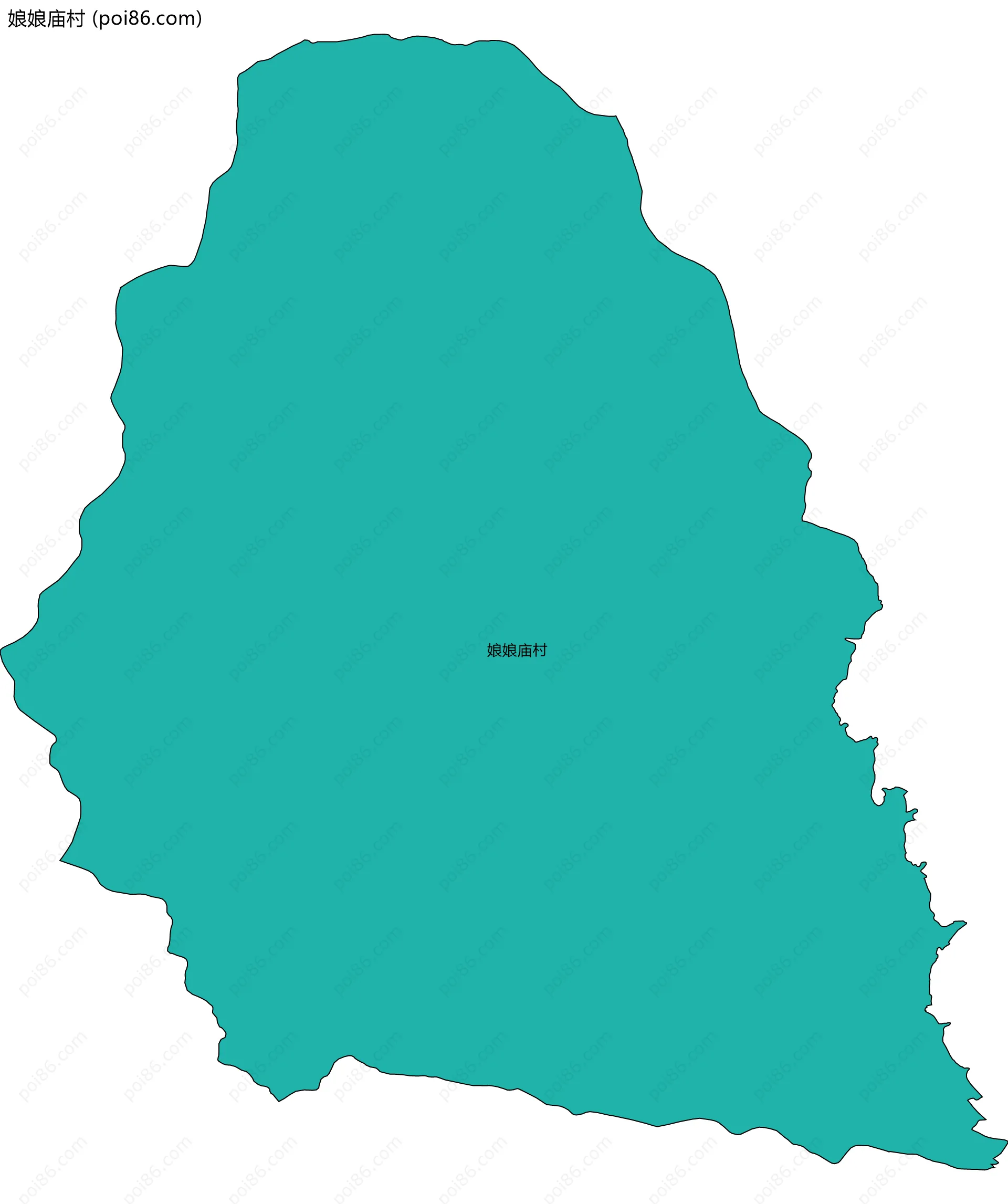 娘娘庙村边界地图