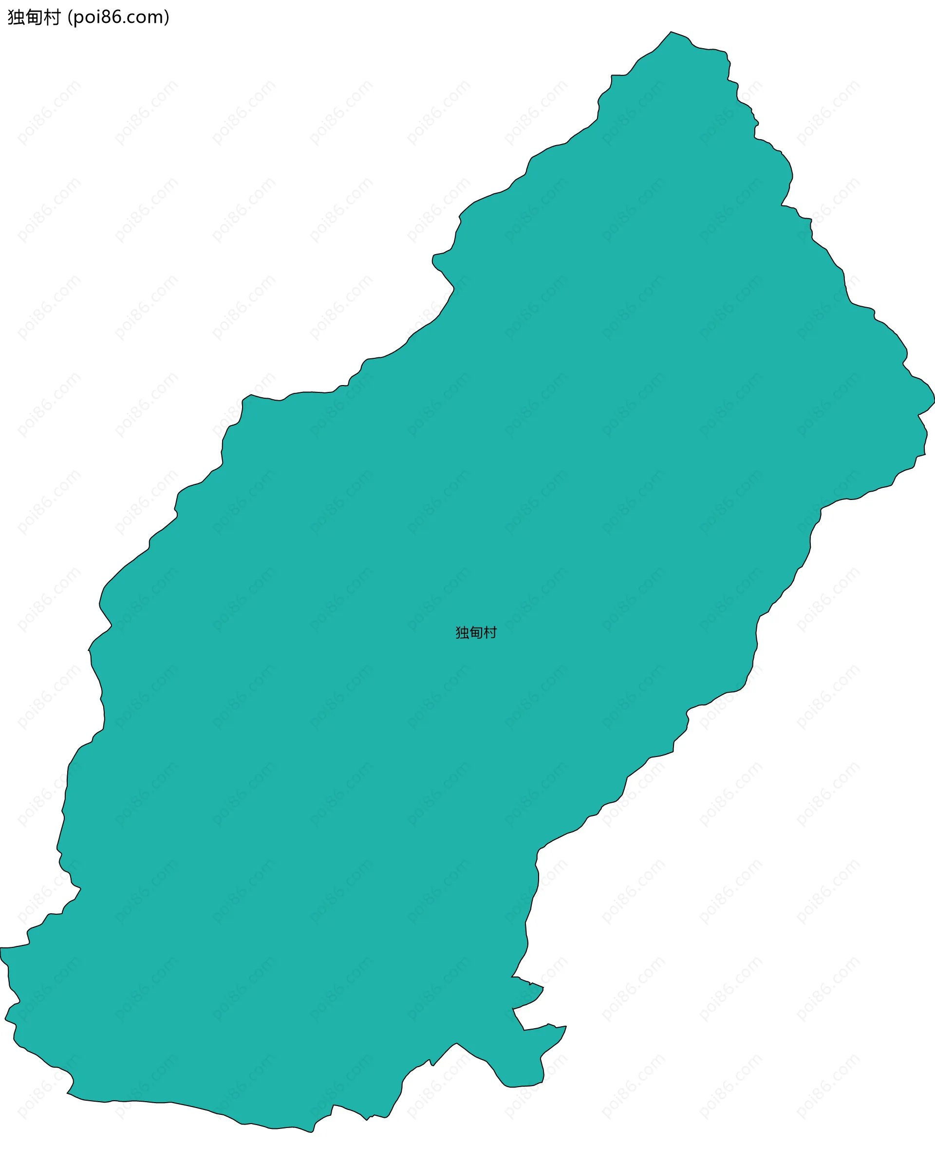 独甸村边界地图