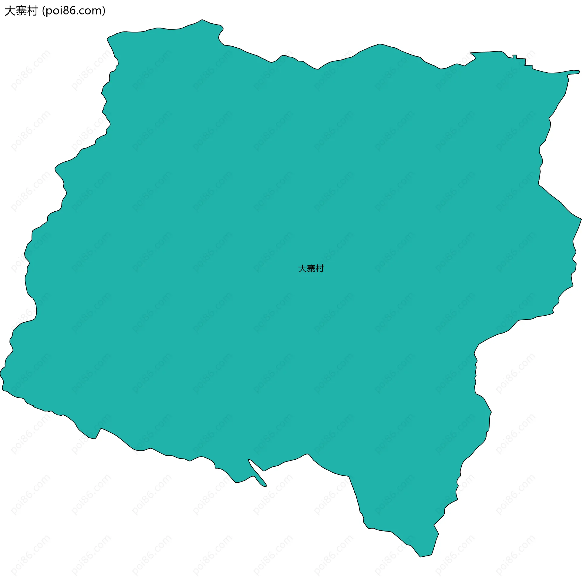 大寨村边界地图